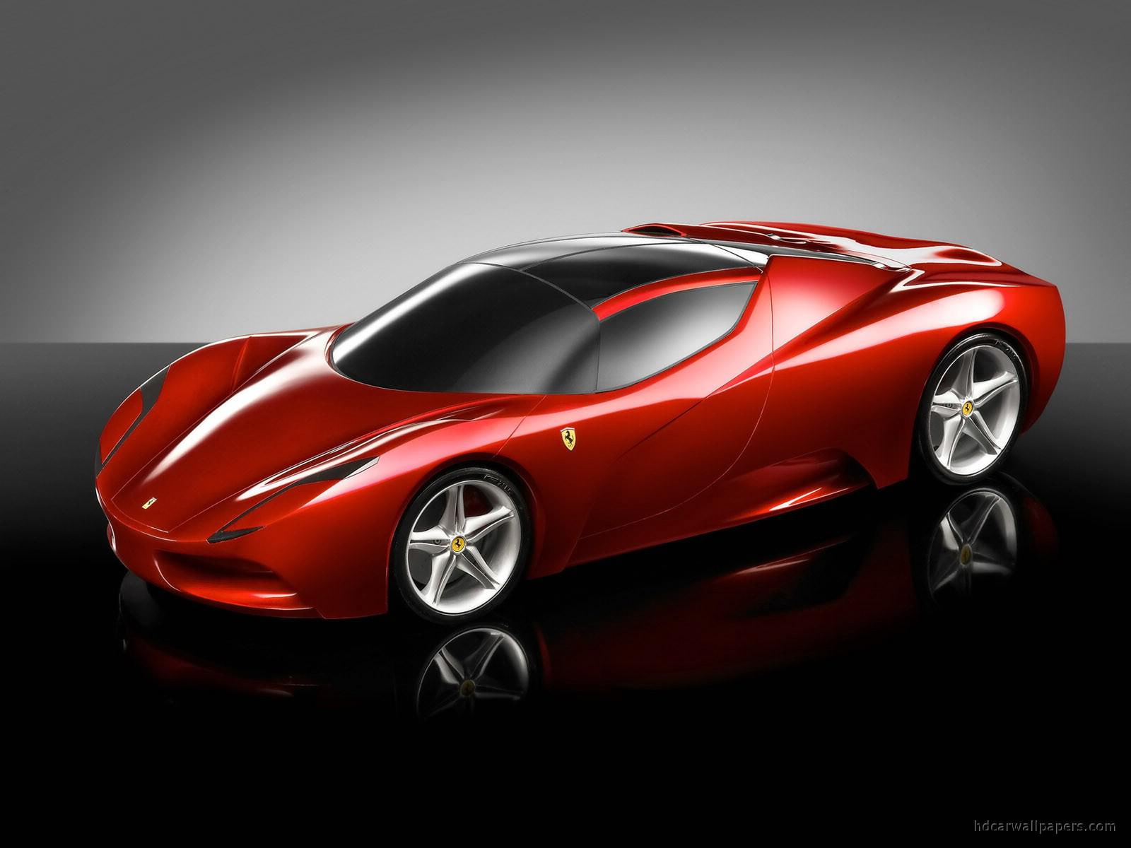 2005 Ferrari Design Competition F Zero, red ferrari sports car