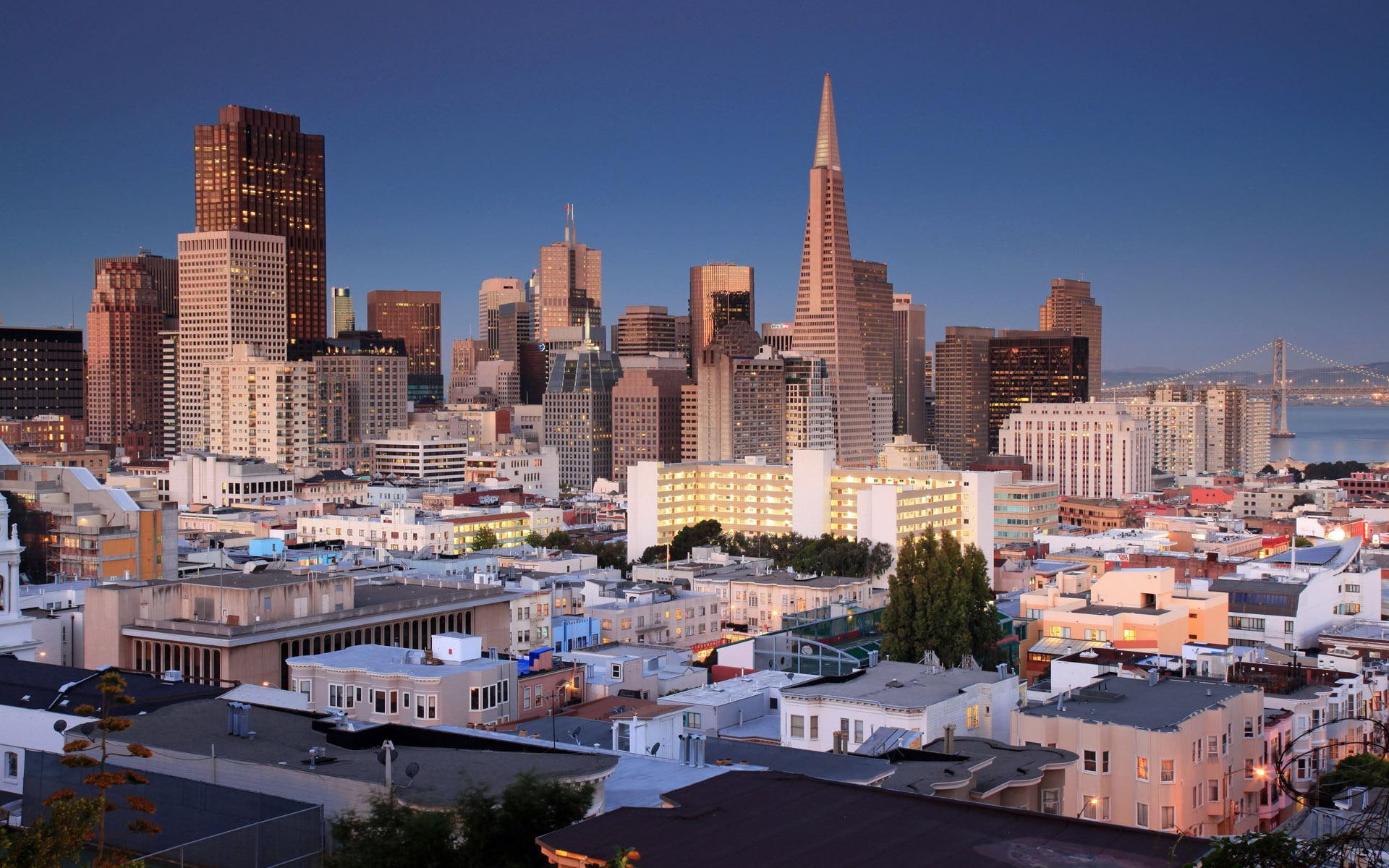 San Francisco, California, aerial photo if city, world, 1920x1200