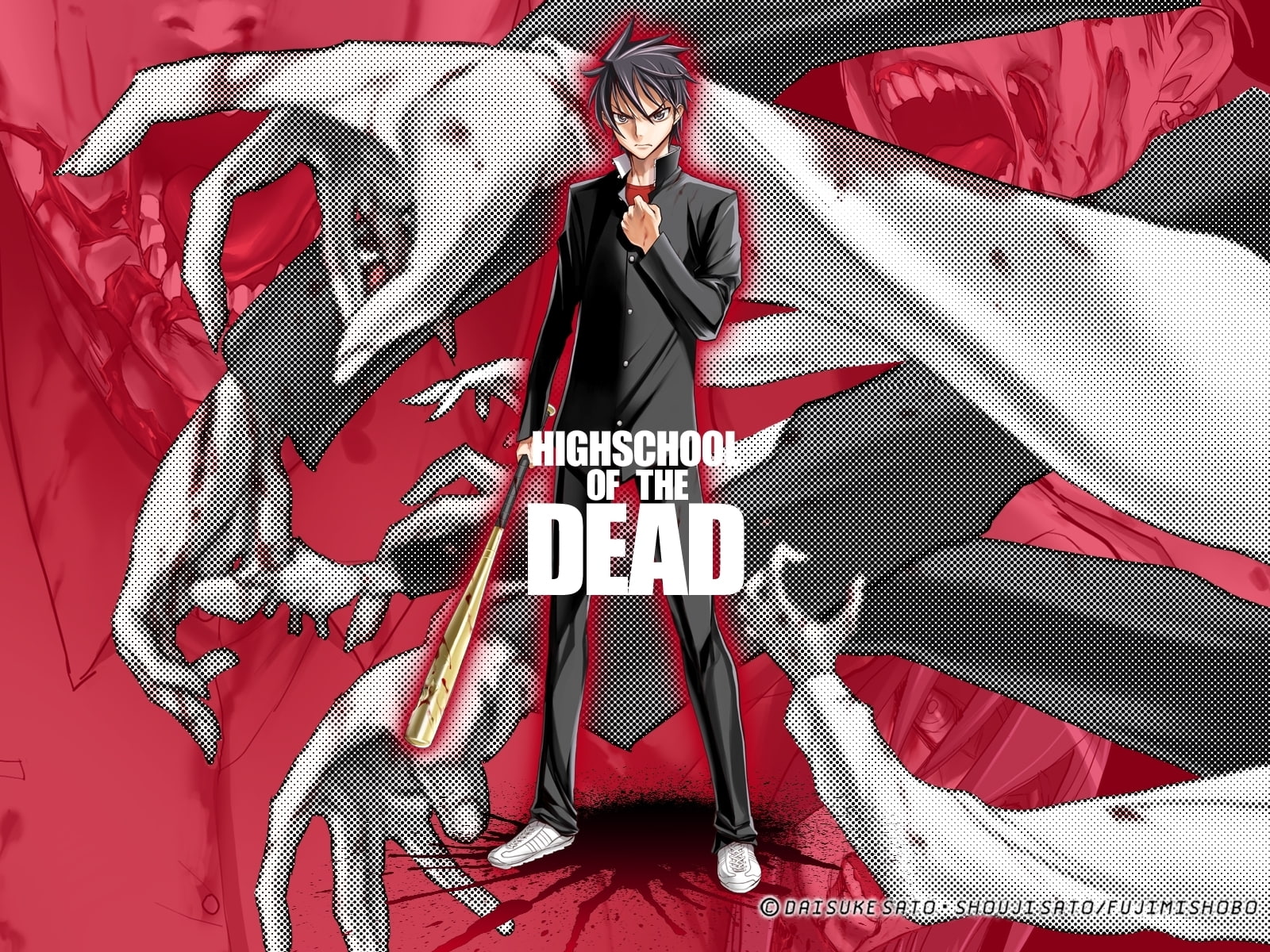 High School of the Dead Anime Zombie HD, highschool of the dead