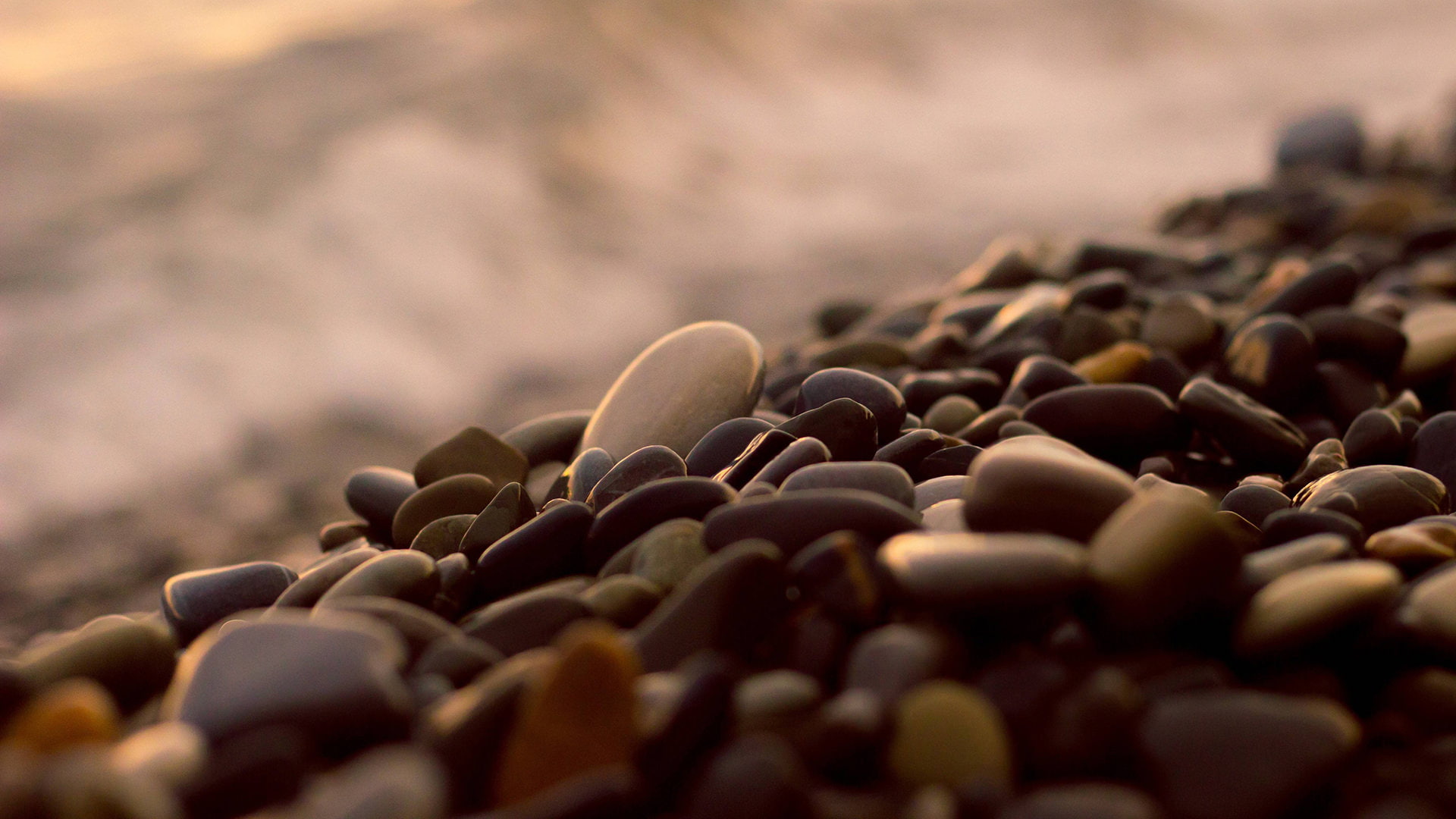 nature, brown, photography, blurred, pebbles, natural light
