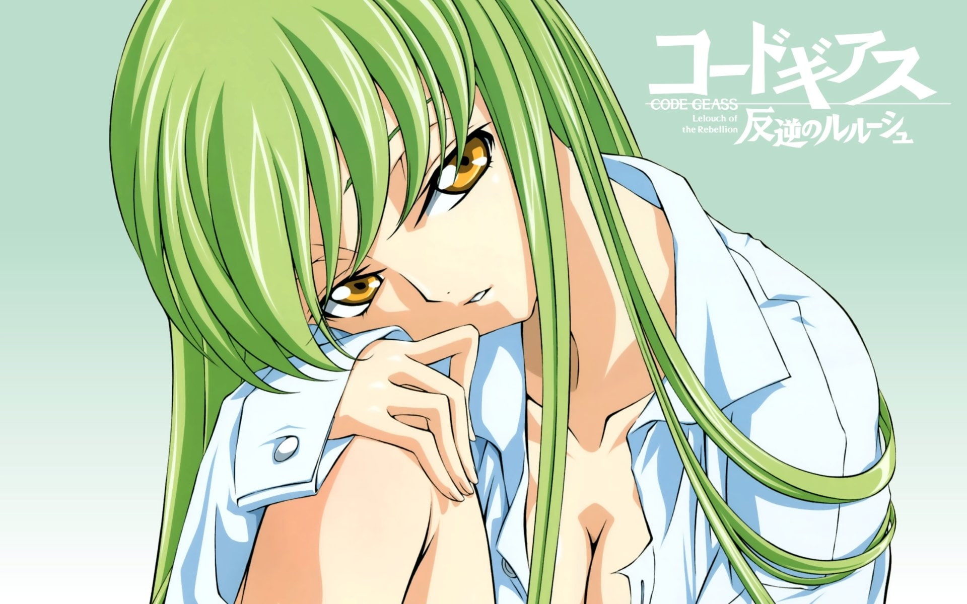 Anime, Code Geass, C.C. (Code Geass), green color, bikini, nature