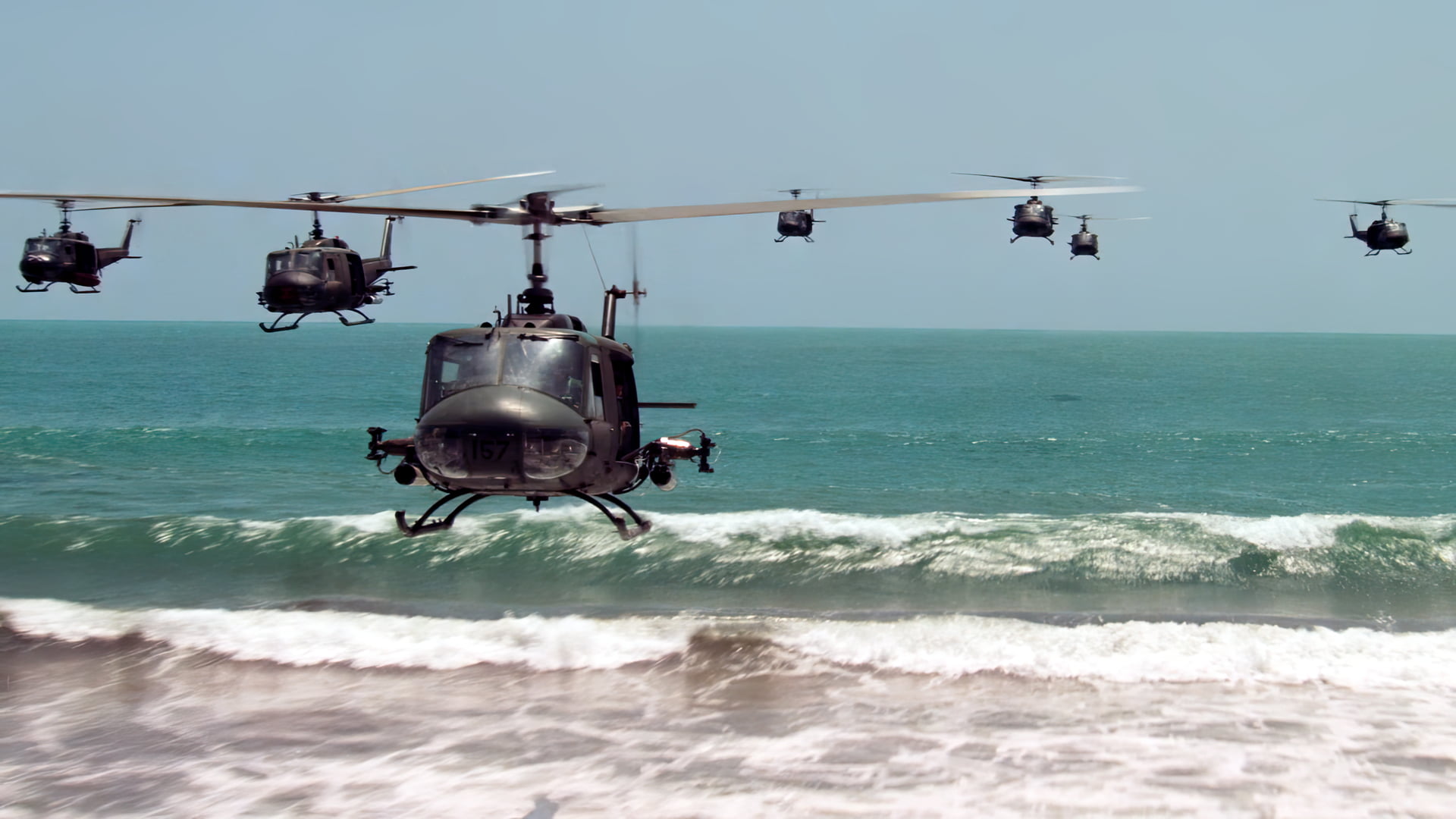 Apocalypse Now, helicopters, water, movies, film stills, Vietnam War