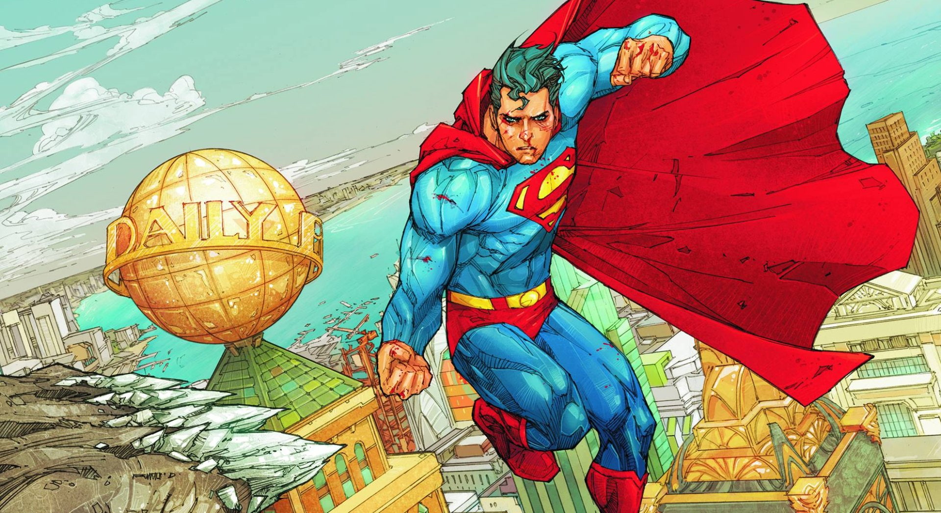 Superman, Cape, Comic, Comics, Red, Superhero