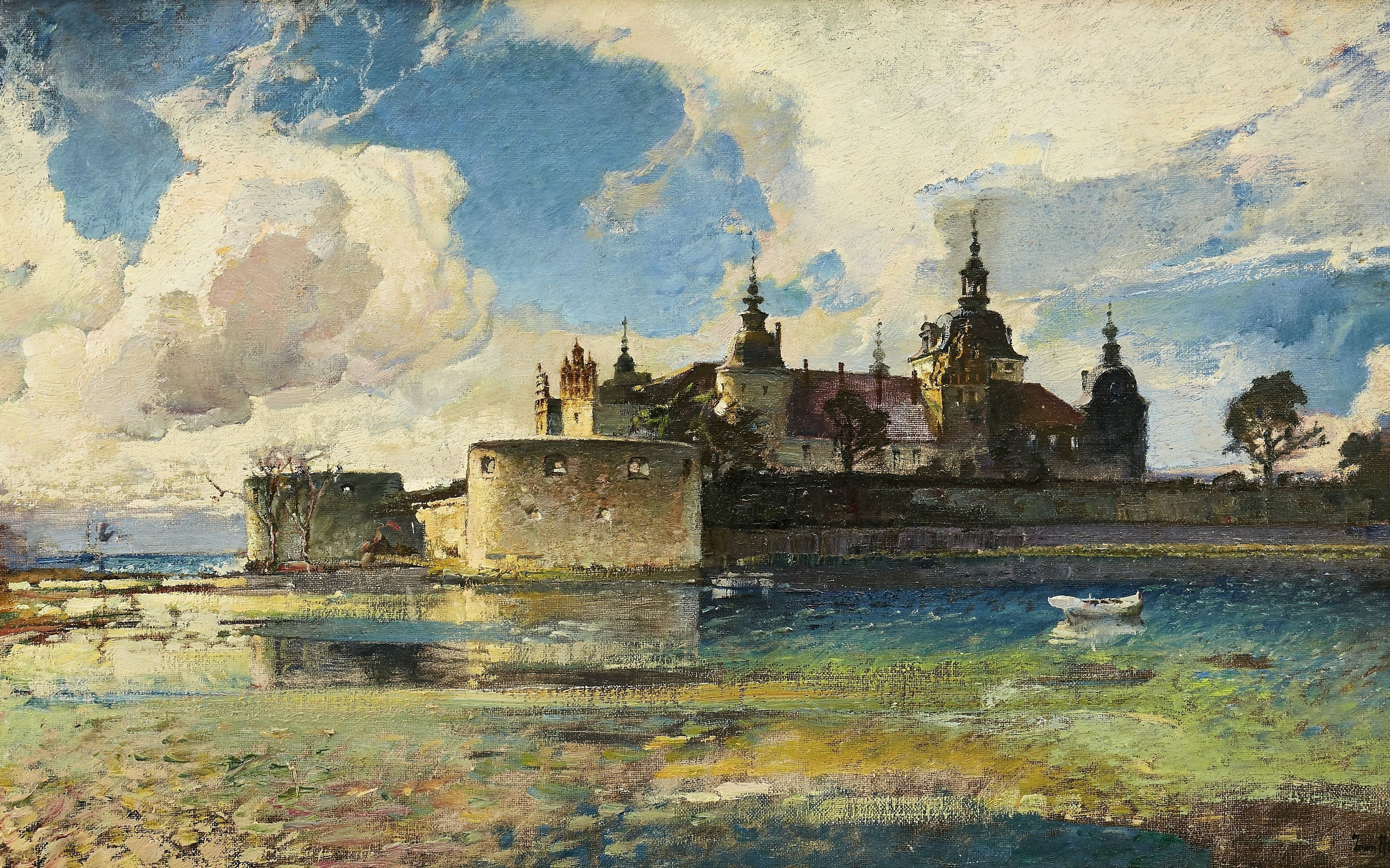 1923, Swedish artist, Swedish painter, oil on canvas, Kalmar Castle