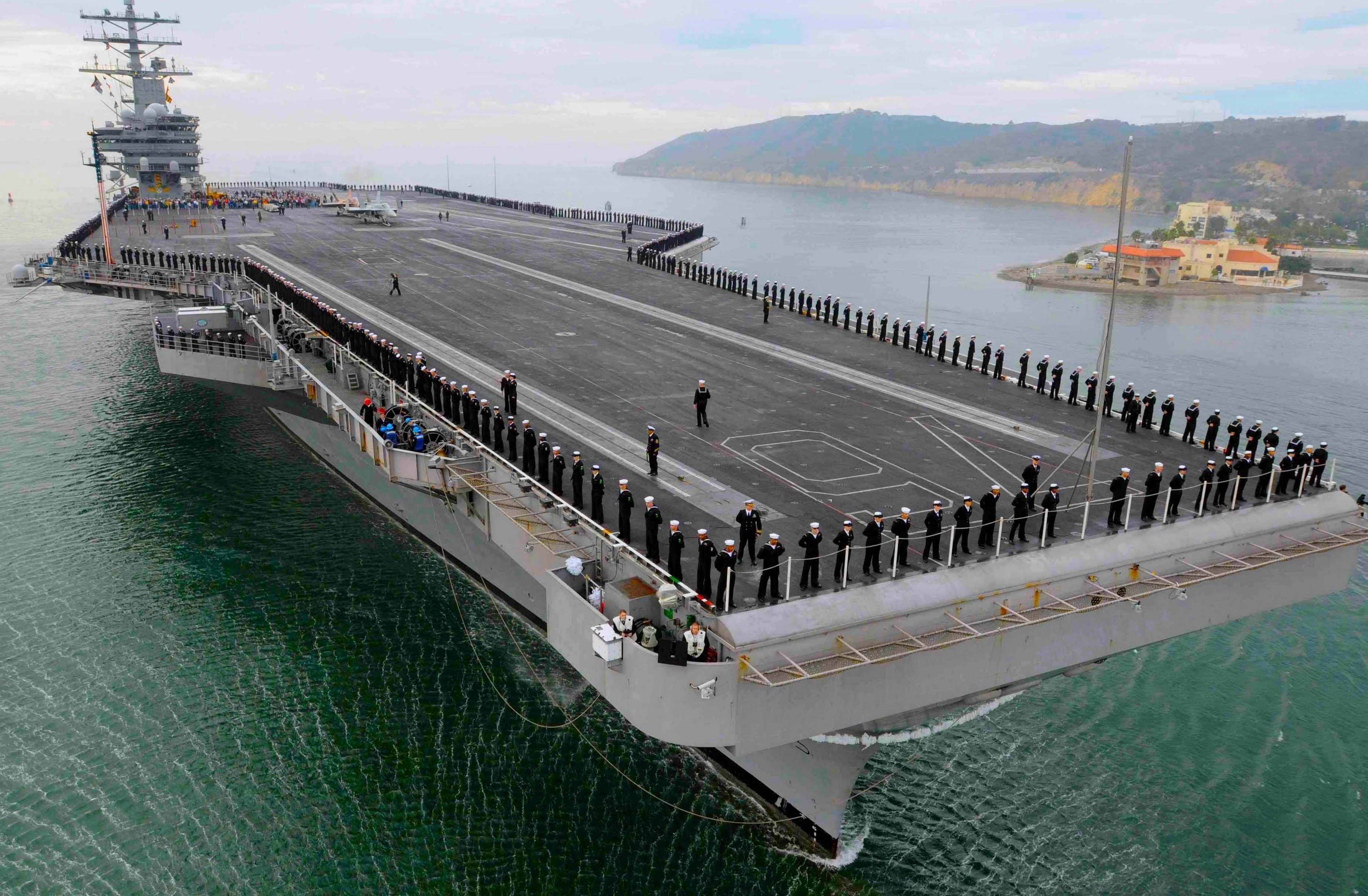 nuclear, aircraft carrier, navy, nuclear aircraft carrier, Weapon: Sea Sparrow Missile