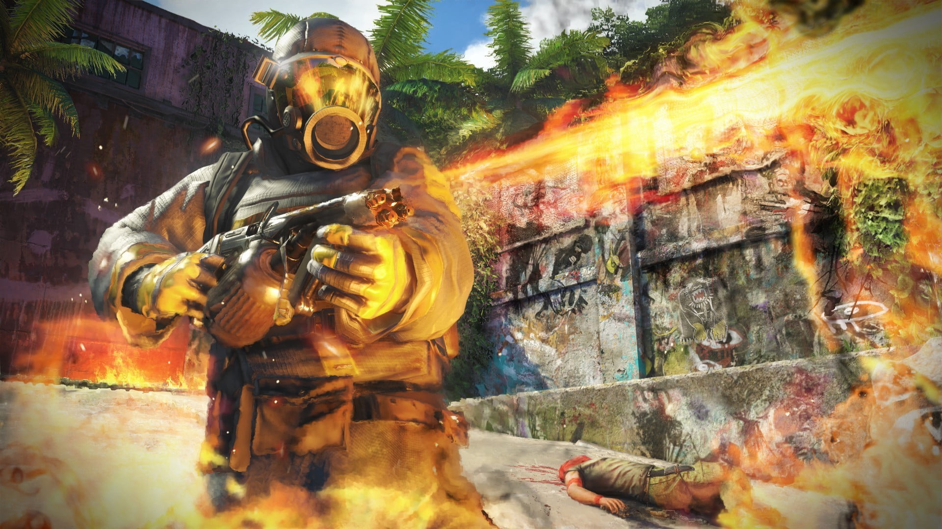 game wallpaper, Far Cry 3, incendiary, fire, Killer, Flamethrower