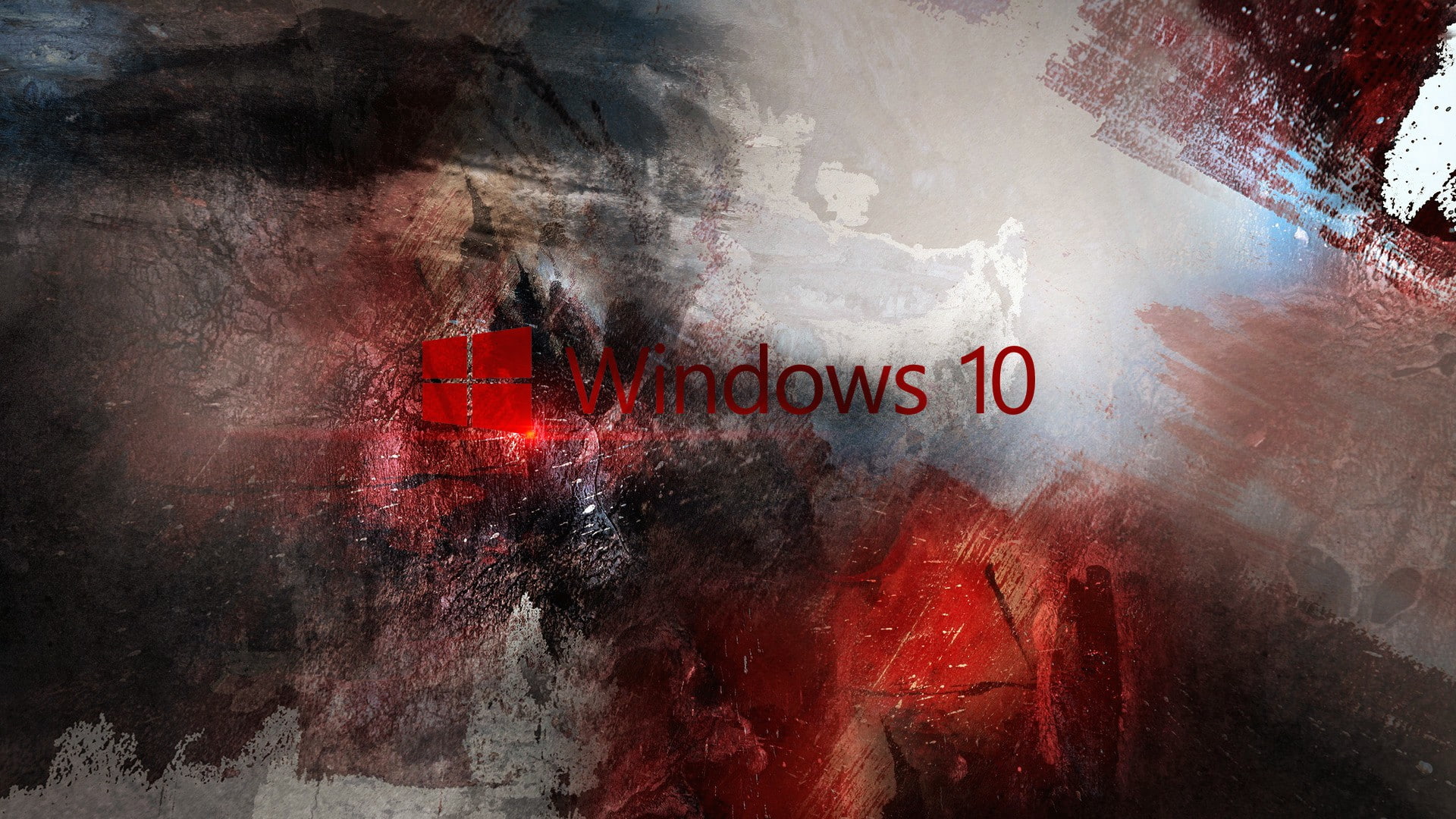 Microsoft Windows 10 Logo, windows 10 logo, Red, computer, operating system