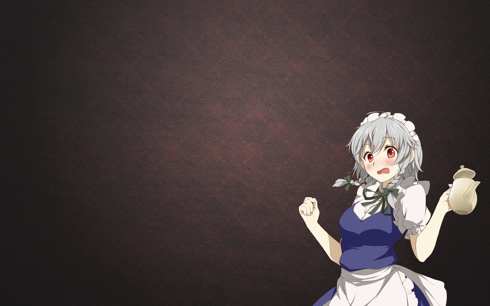 twintails, Touhou, maid outfit, Izayoi Sakuya, anime girls