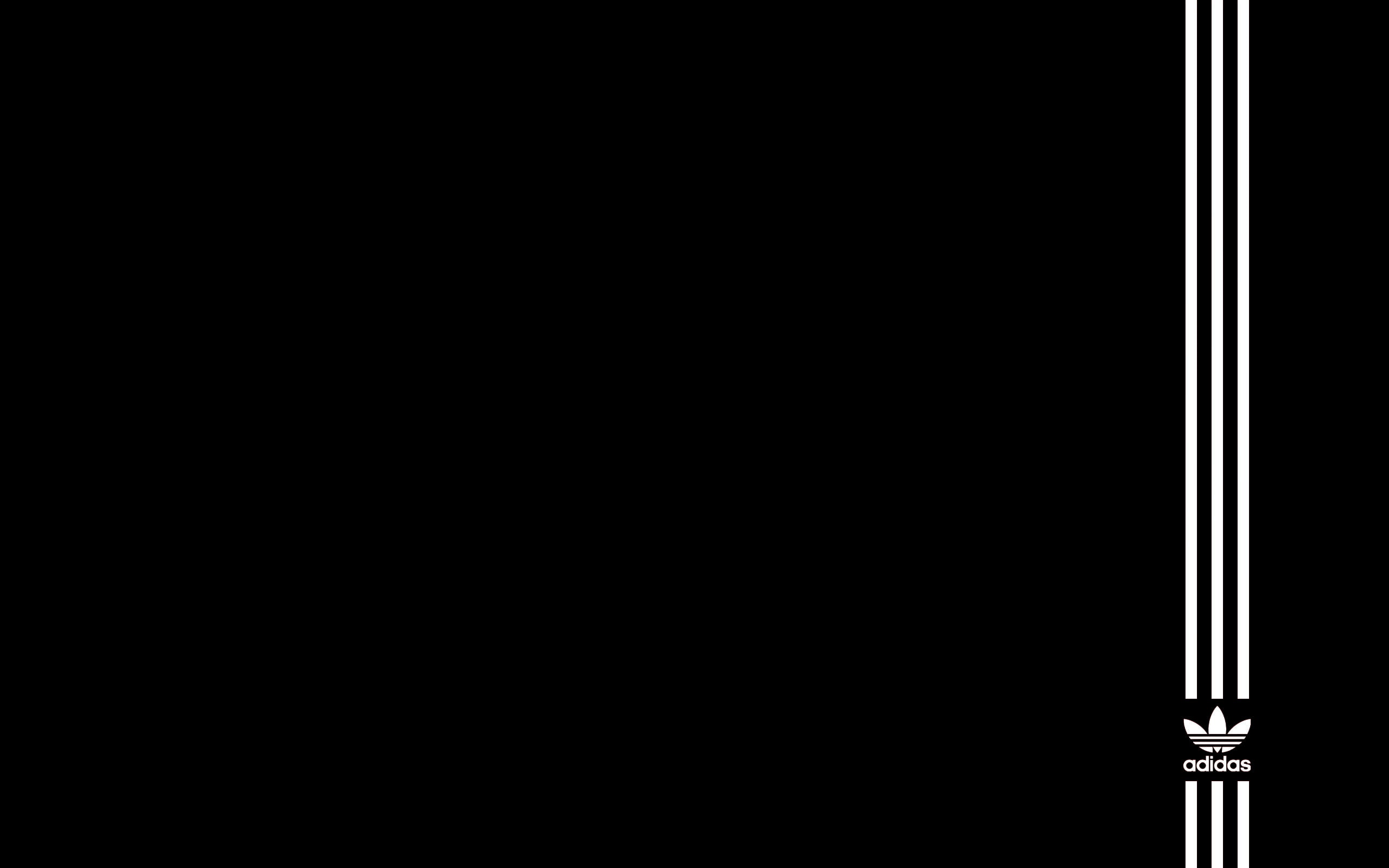 adidas logo, white, Black, black Color, black Background, single Object