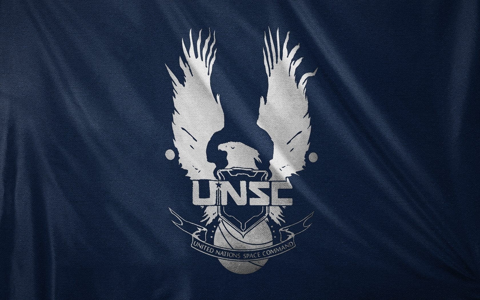 unsc flag halo, no people, indoors, close-up, trophy, logo