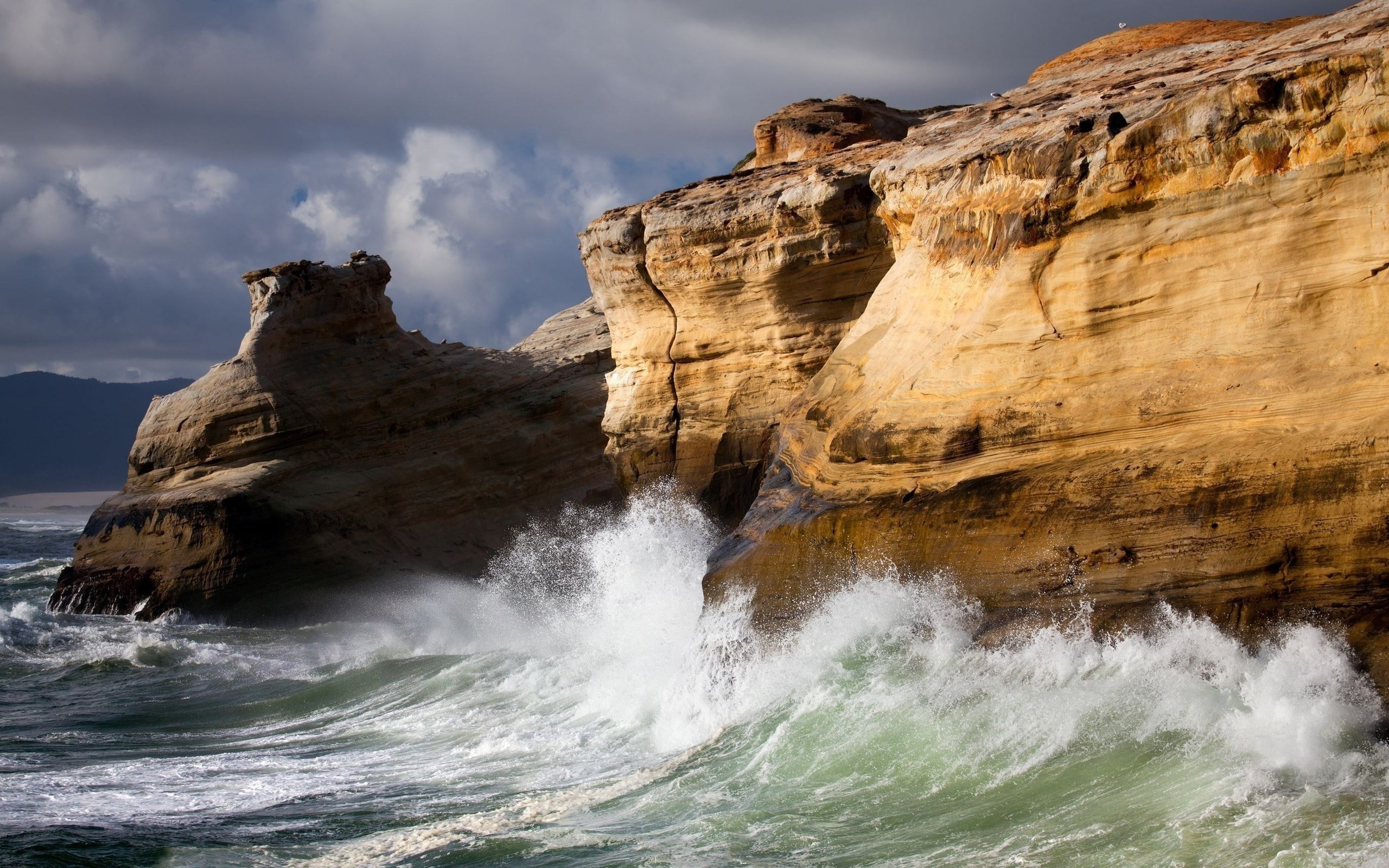 cliff, rock, water, rock - object, solid, rock formation, scenics - nature
