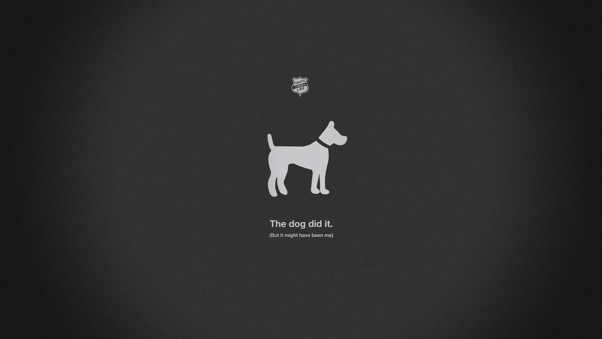 white dog illustration, minimalism, humor, simple background
