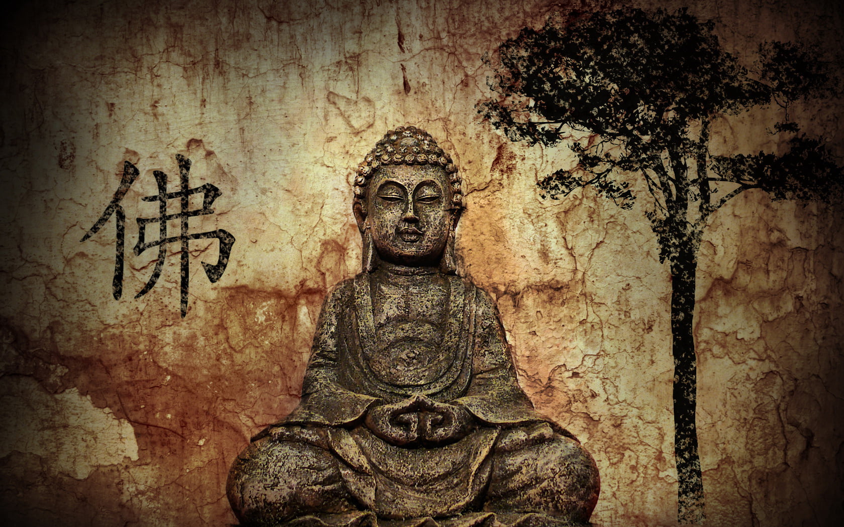 Ancient Buddha, Gautama Buddha digital wallpaper, God, Lord Buddha