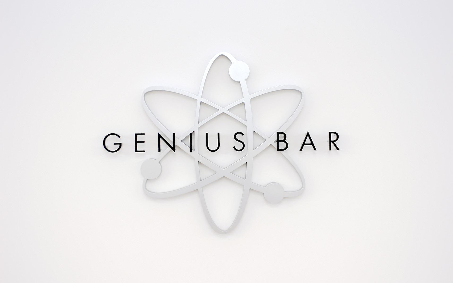 Genius Bar, genius bar logo, computers, 1920x1200, apple, macintosh