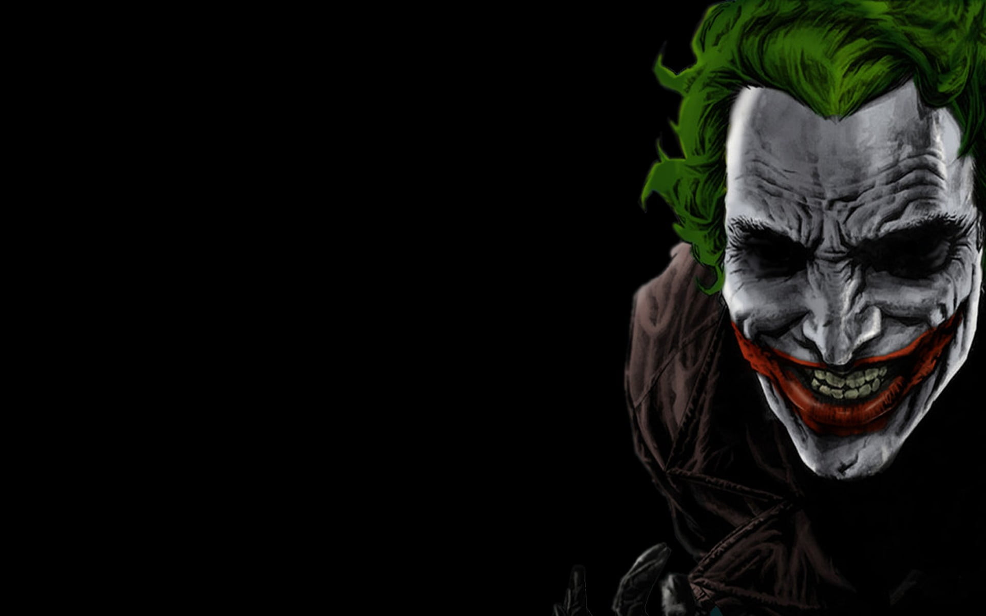 Joker illustration, black, halloween, human Face, spooky, horror