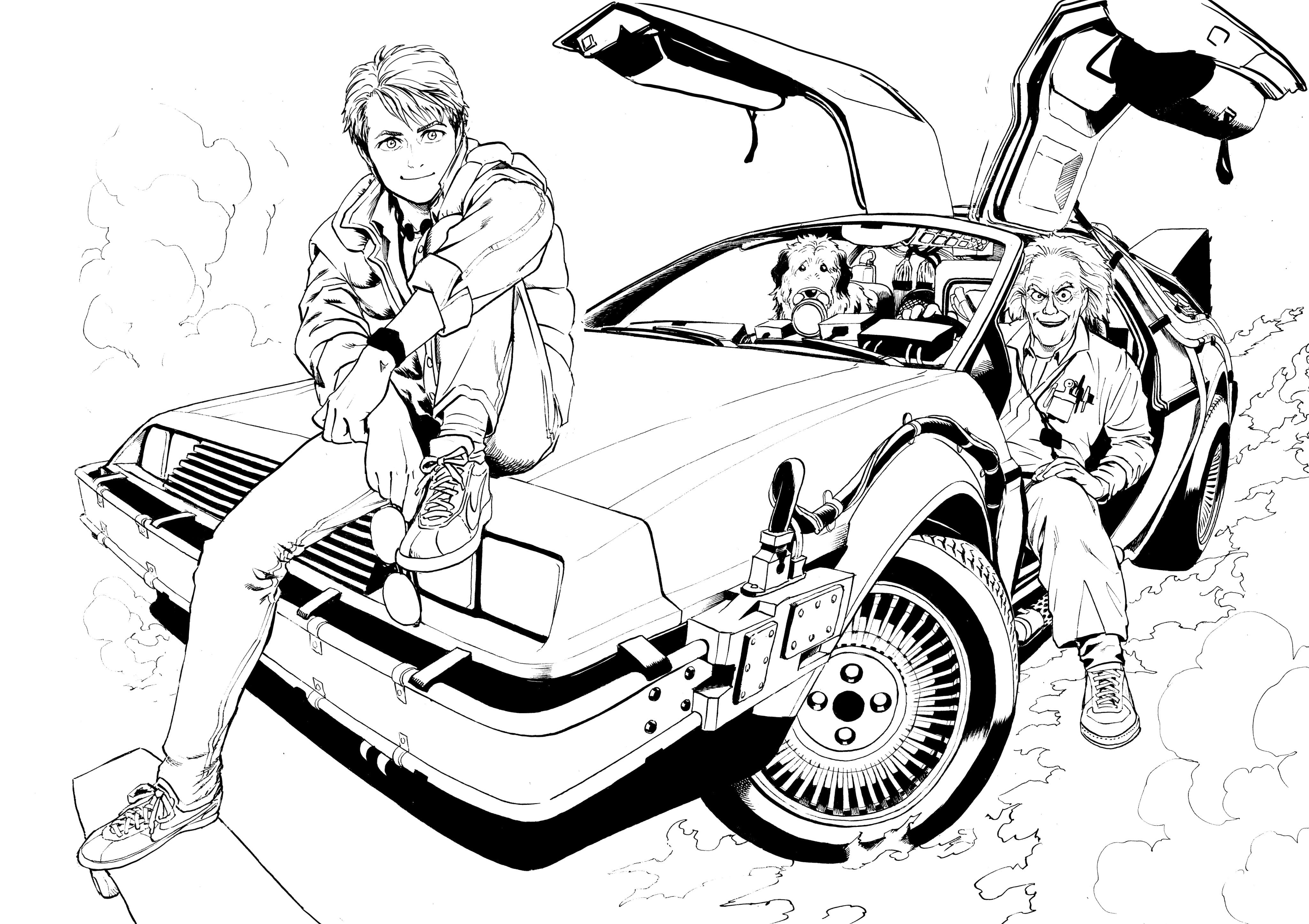 Back to the Future, Marty McFly, DeLorean, DMC DeLorean, car