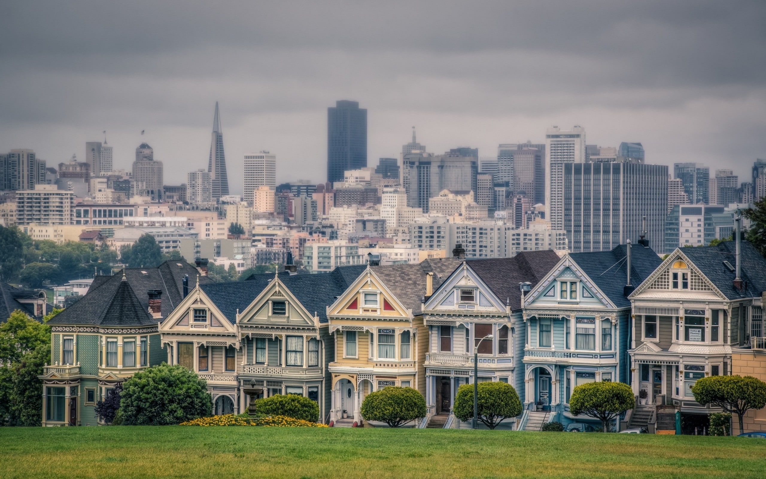 cityscape, building, house, San Francisco, overcast, built structure