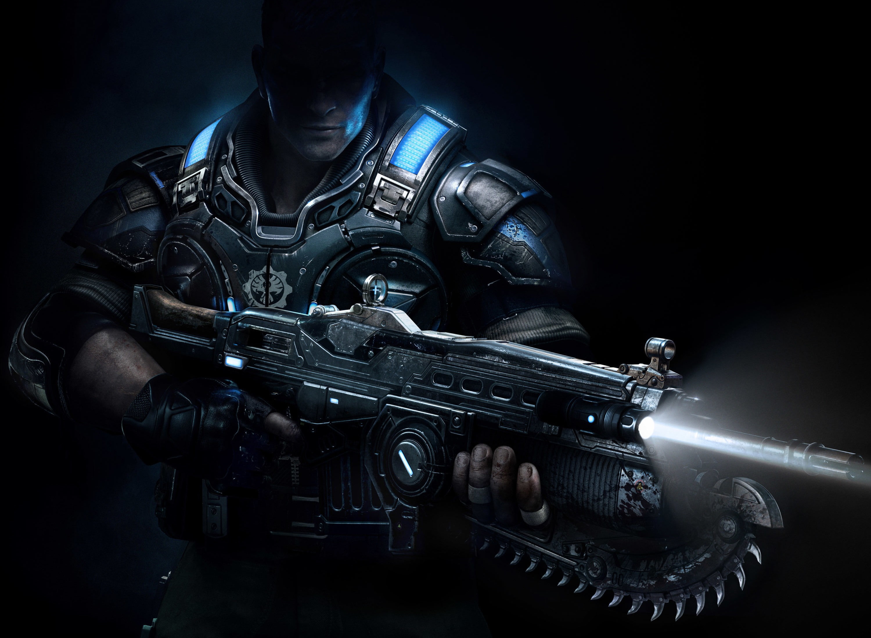 Gears of War, video games, weapon, fantasy weapon, render, Gears of War 4