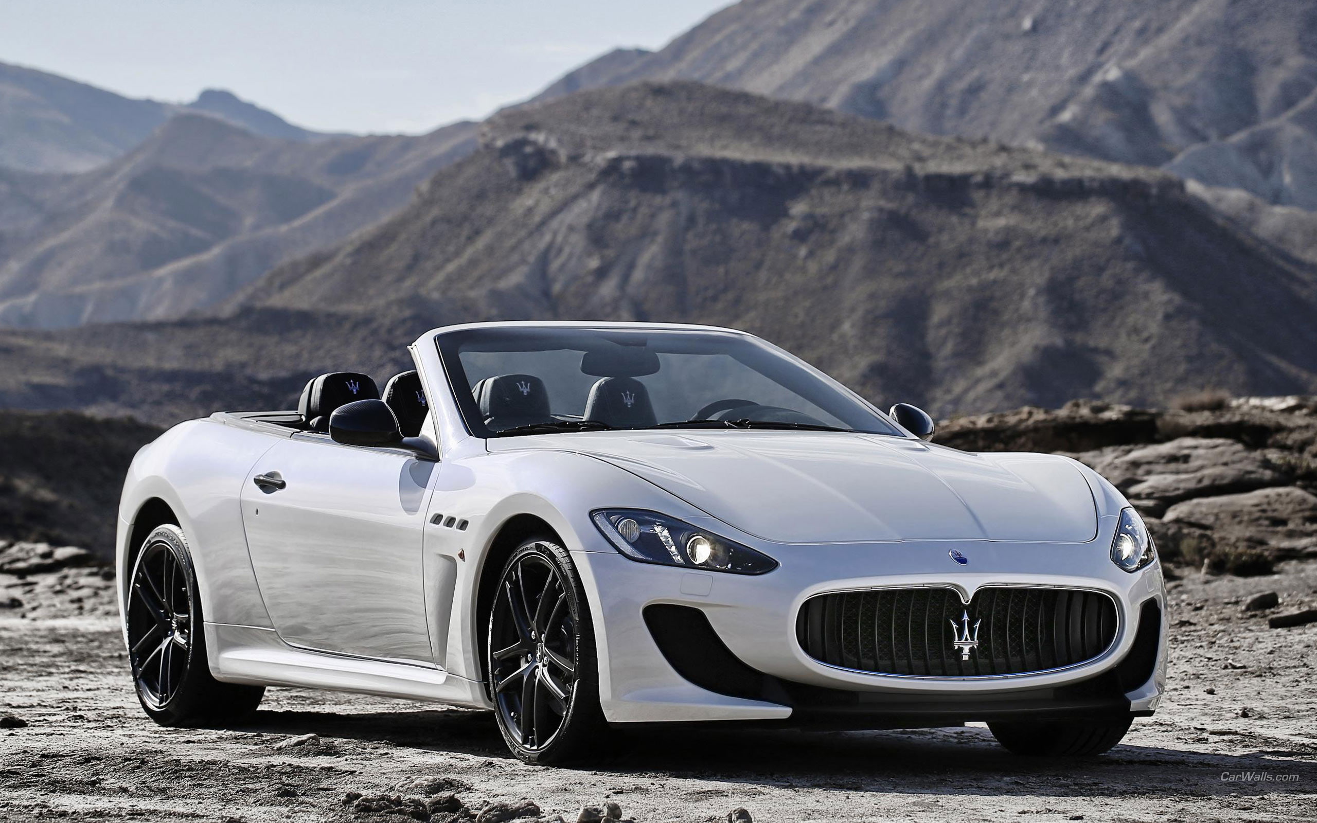 Maserati Granturismo HD, white convertible coupe, cars