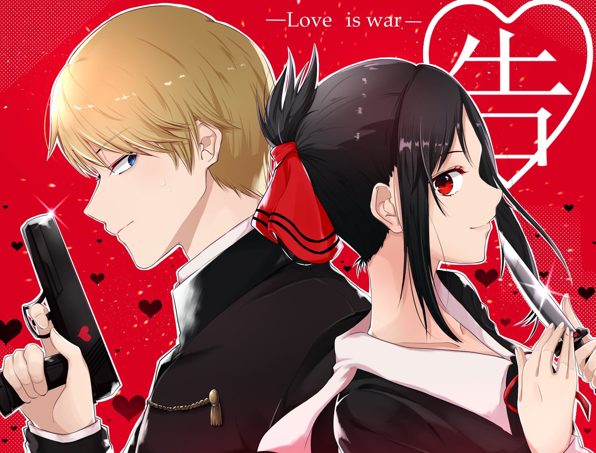 Anime, Kaguya-sama: Love is War, Kaguya Shinomiya, Miyuki Shirogane