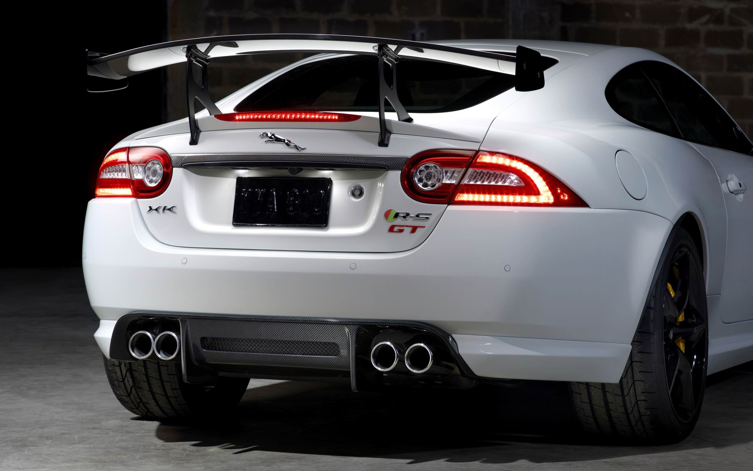 2014 Jaguar XKR-S GT Auto HD Desktop Wallpaper 10, white coupe