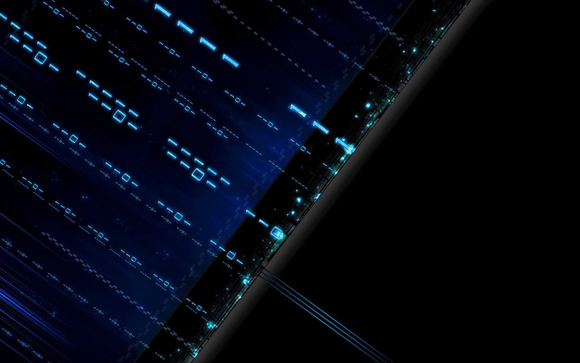 binary, coding, development, Technology, night, illuminated