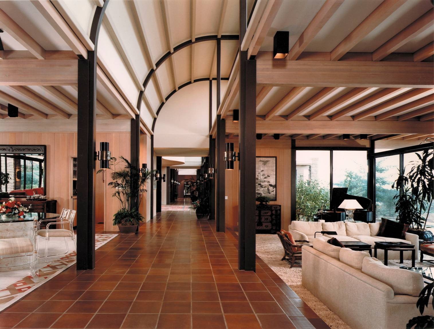 brown ceramic floor tiles, interior design, house, indoors, architecture