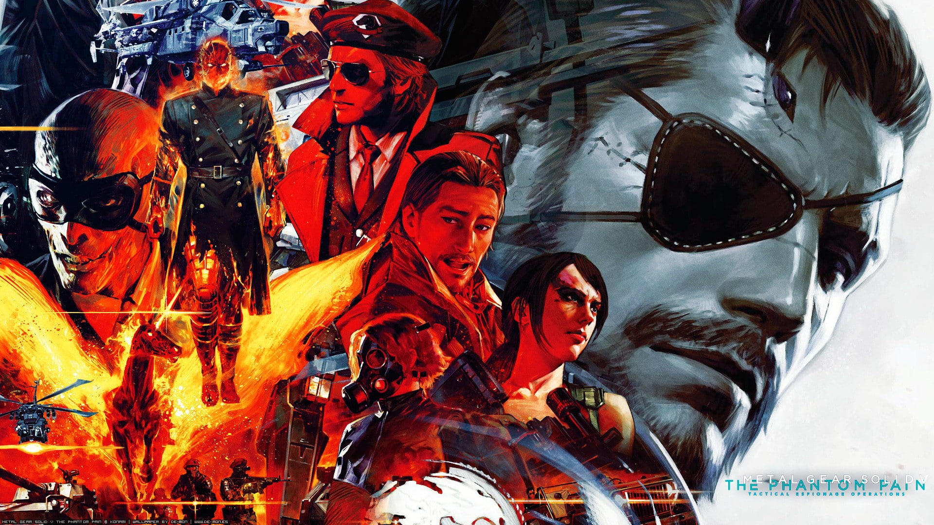 video games, artwork, Metal Gear Solid V: The Phantom Pain