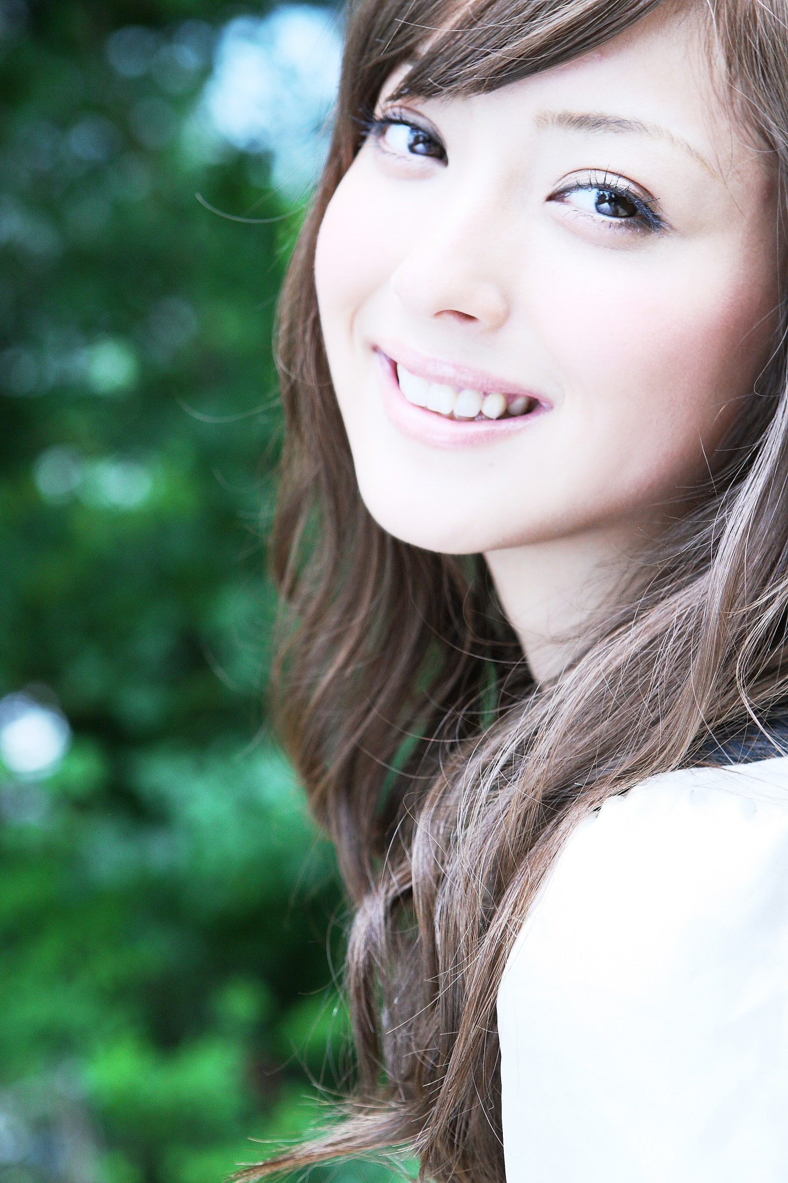 Sasaki Nozomi, model, Asian, Japanese, women, smiling, bright