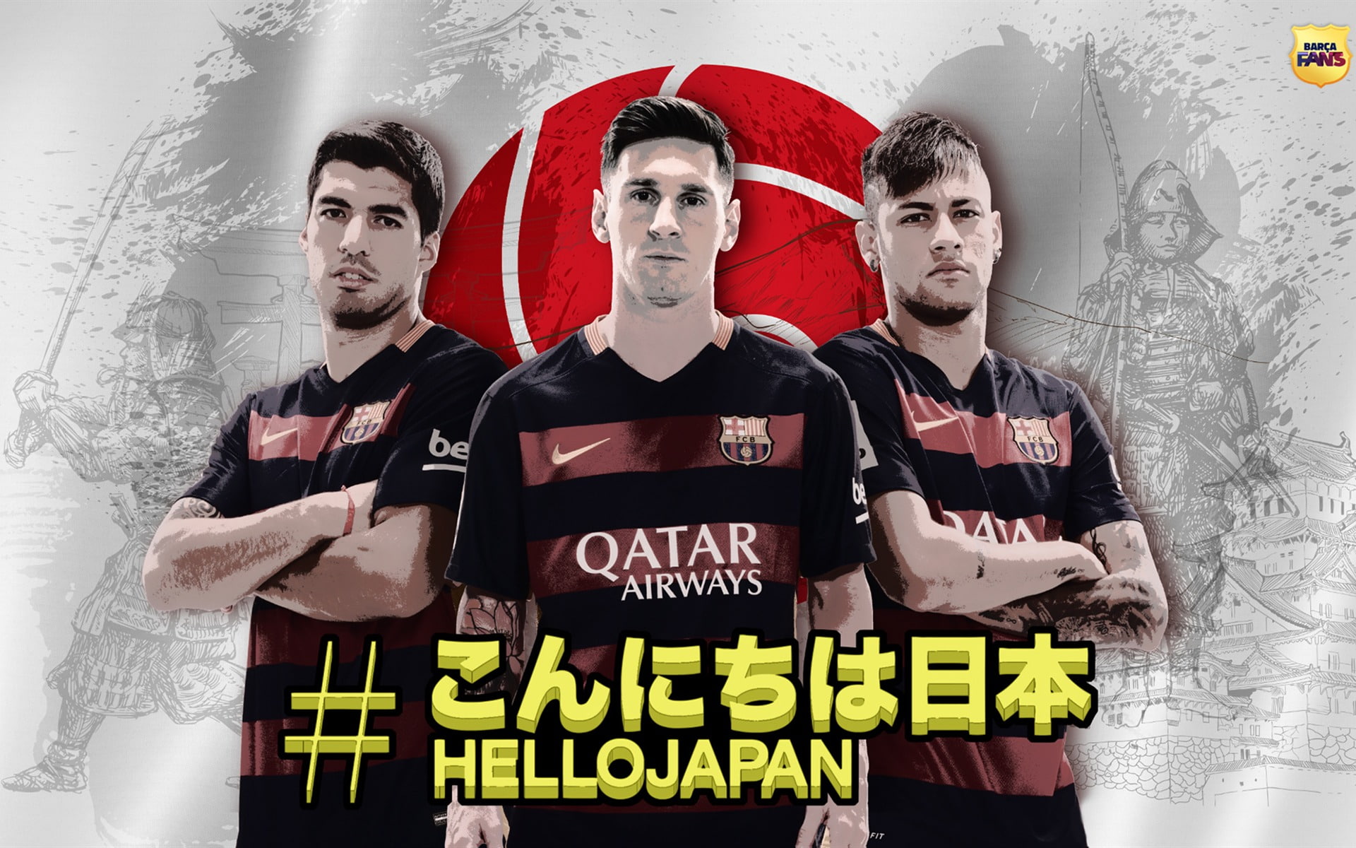 FIFA club world cup-2015-2016 FC Barcelona HD Wall.., Hello Japan digital wallpaper