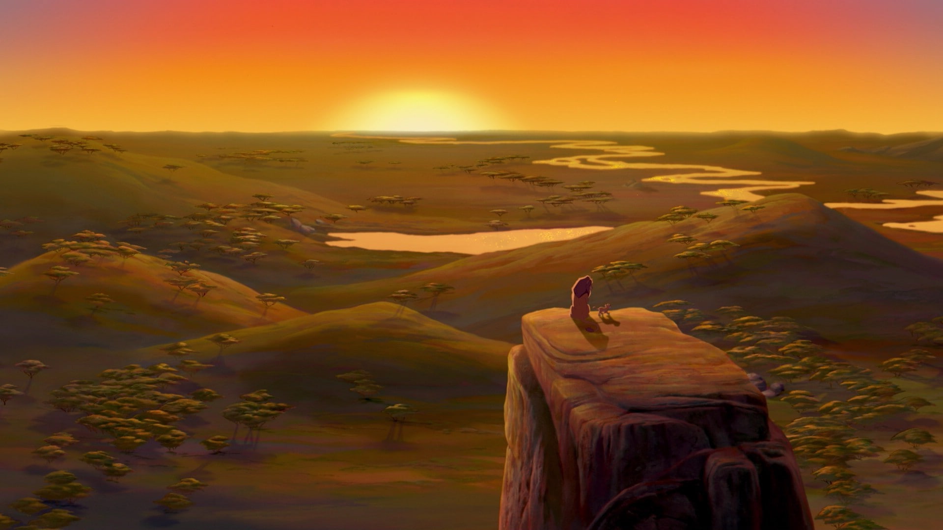 The Lion King Sunset Landscape HD, movies