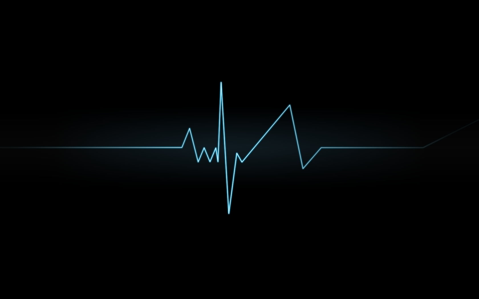 lifeline illustration, heartbeat, ekg, minimalism, black background