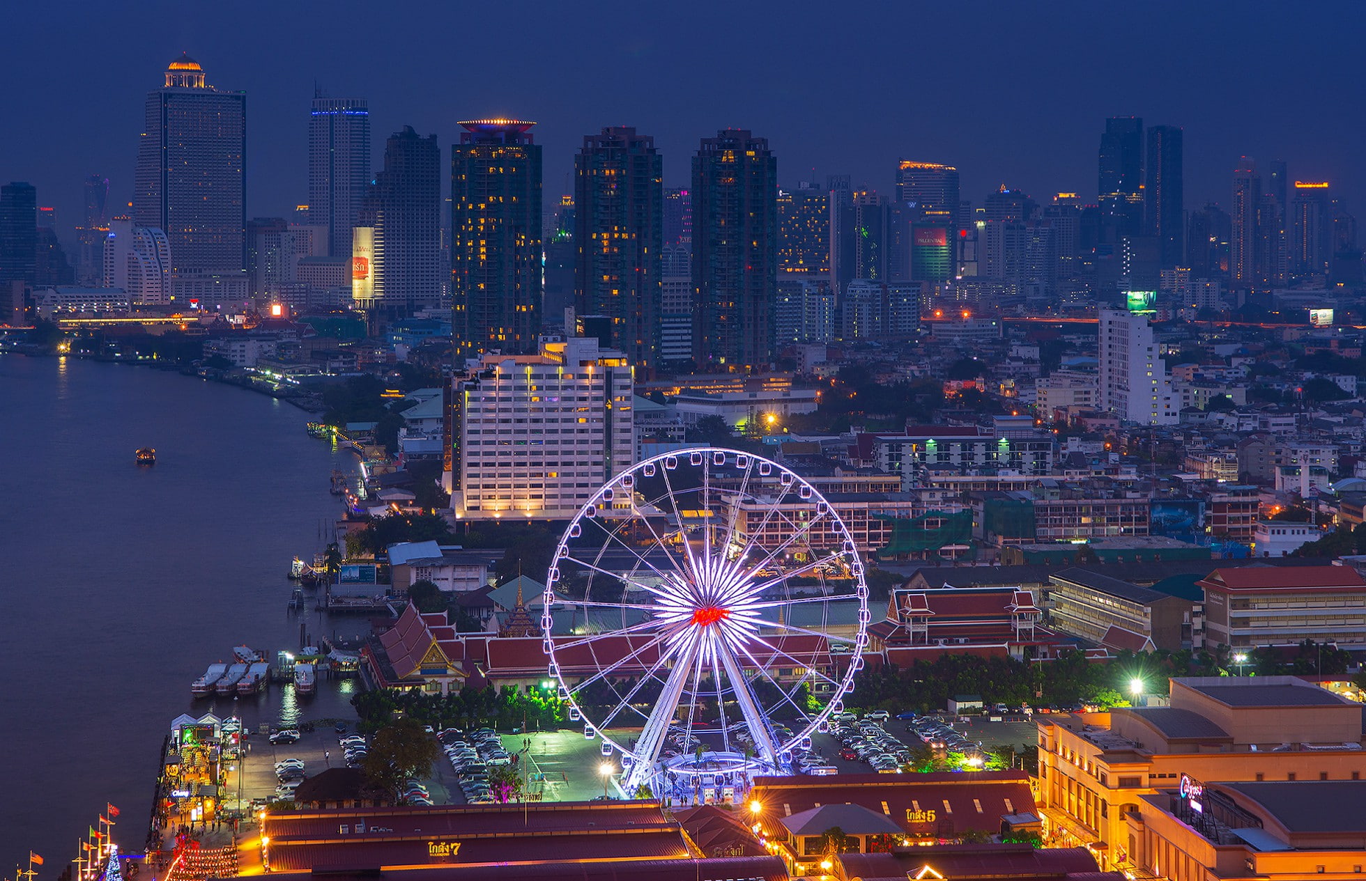 Thailand, Bangkok, metropolis, the capital, night city, Skyscrapers