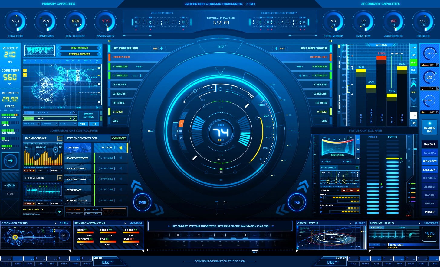 blue and black DJ mixer application, technology, computer, Hi-Tech