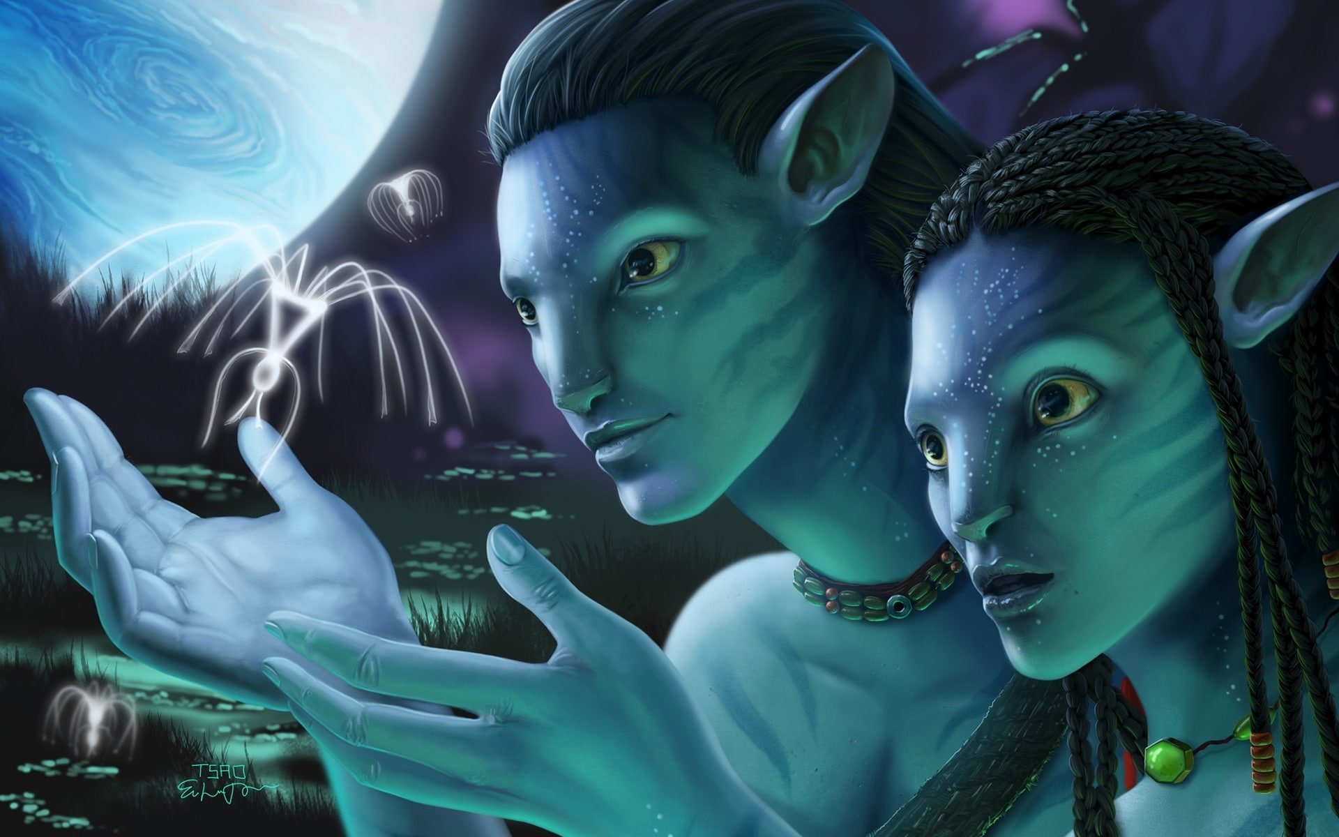 Free download | HD wallpaper: The Avatar wallpaper, Neytiri, Jake Sully