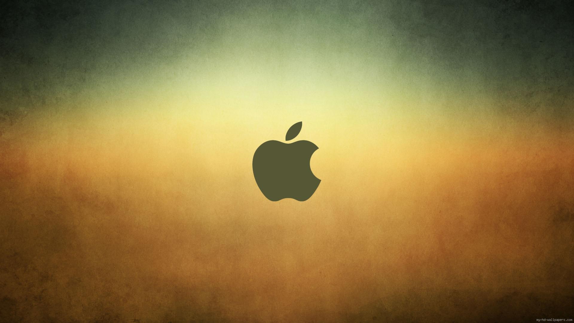 Apple logo on gradient background, apple logo, brand