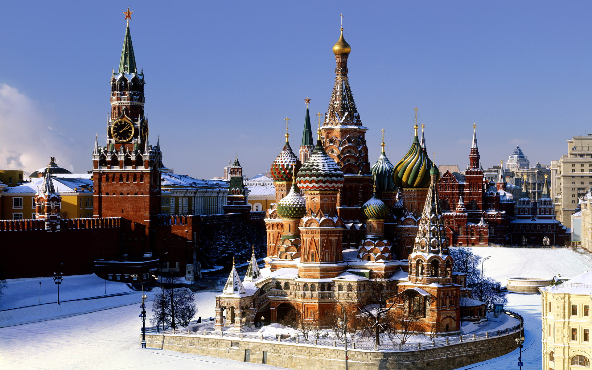 Red Square Russia HD, basil cathedral, world, travel, travel and world