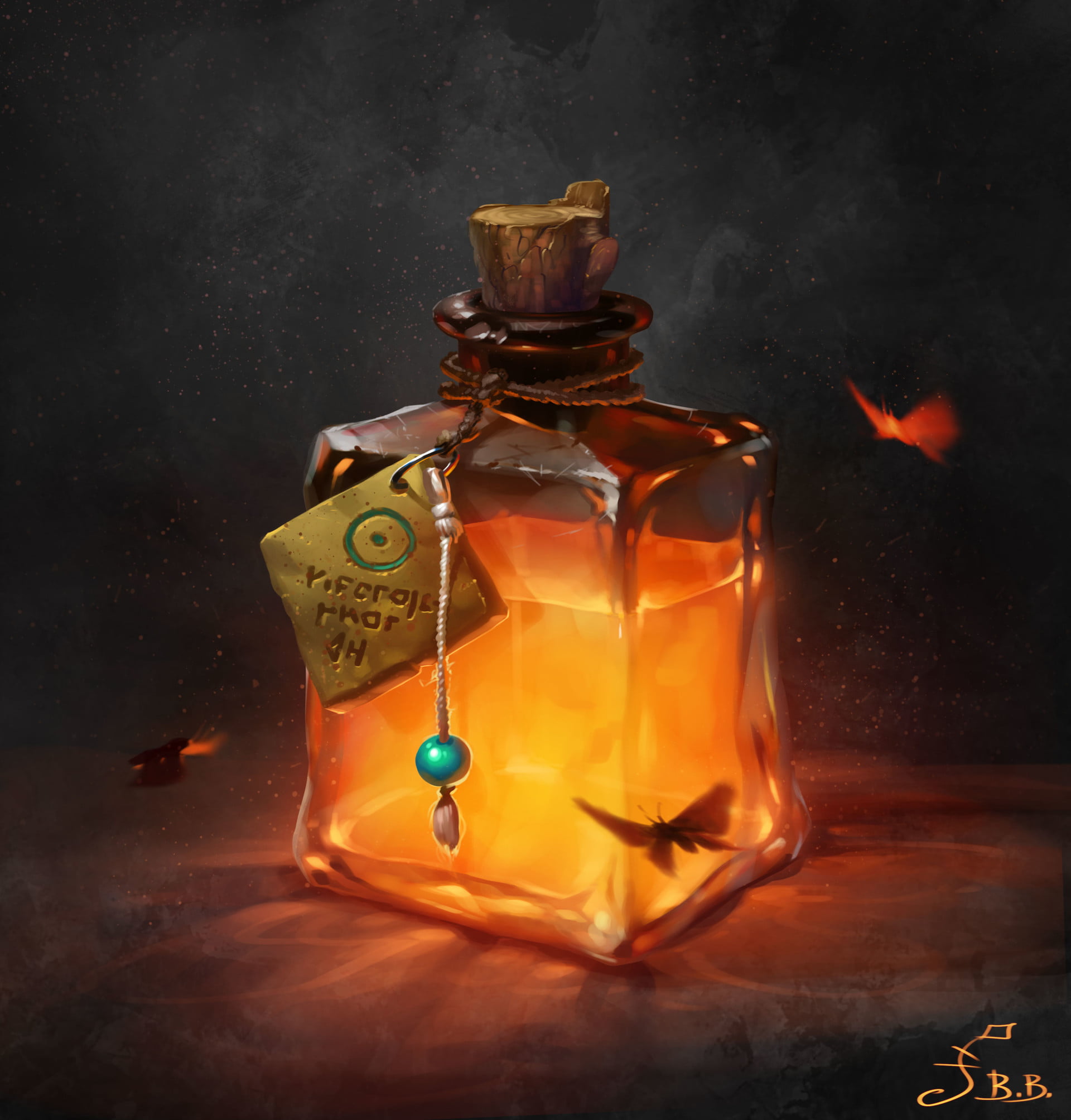 oil bottle animated illustration, Vera Velichko, potions, liquid