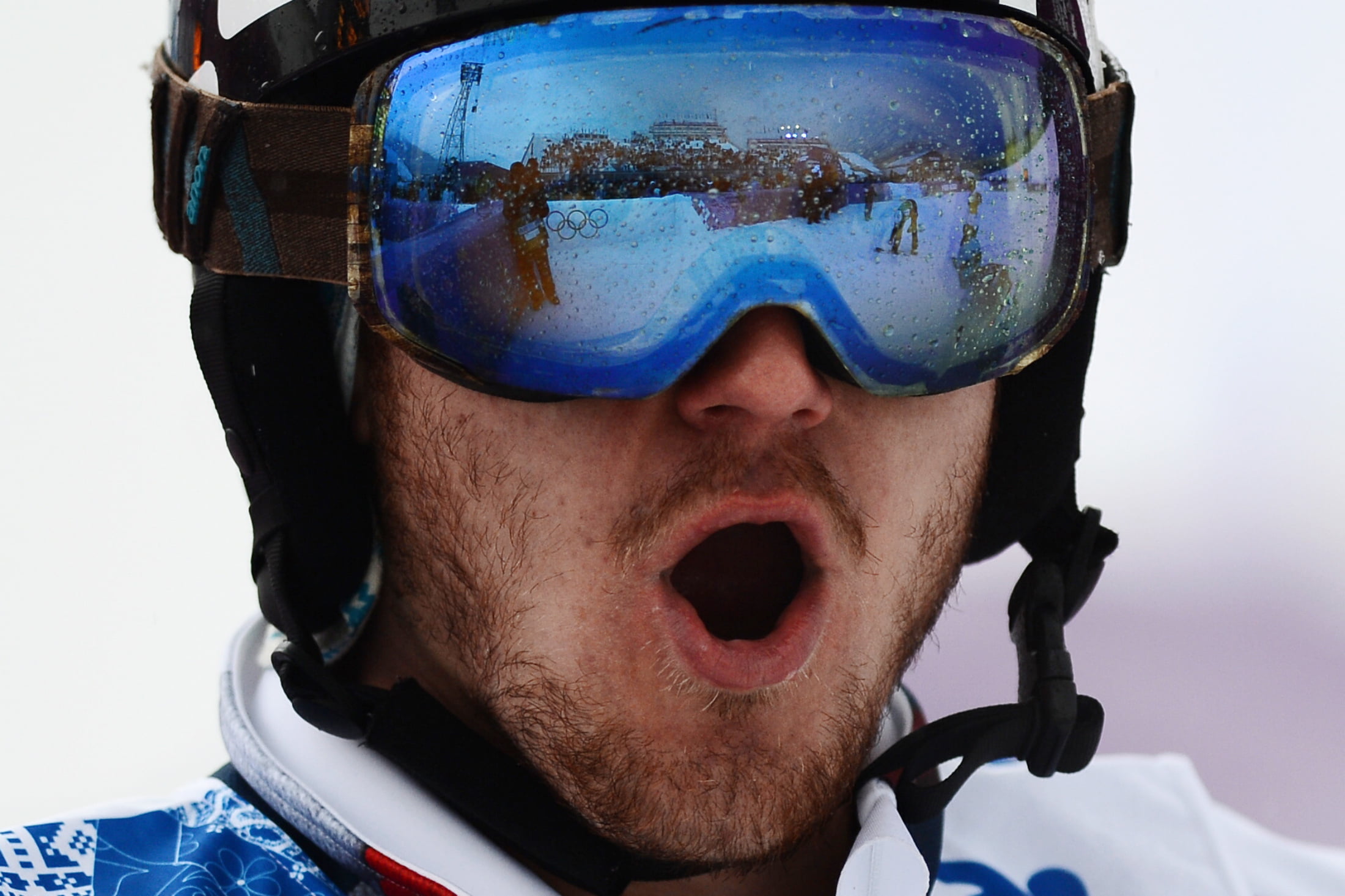 reflection, glasses, Russia, wow, snowboarder, Sochi 2014, silver medalist