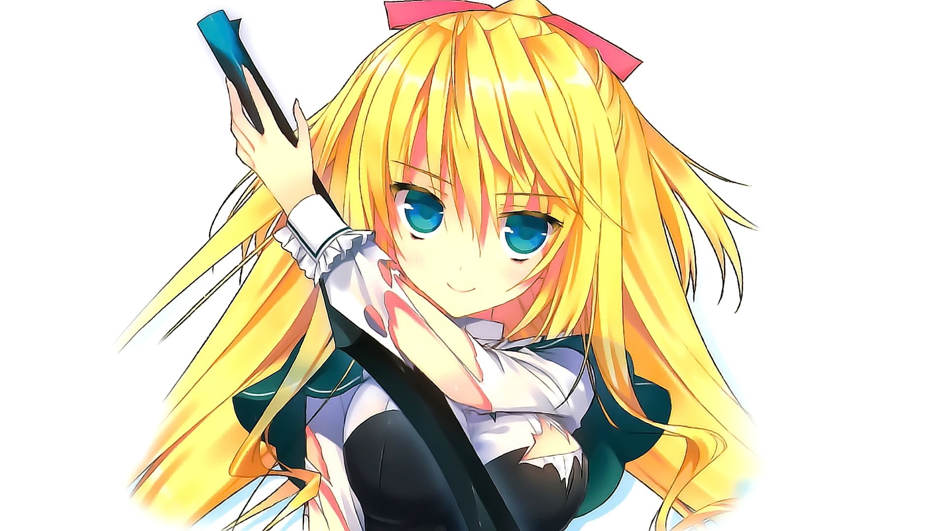 anime, anime girls, Absolute Duo, Bristol Lilith, blonde, long hair