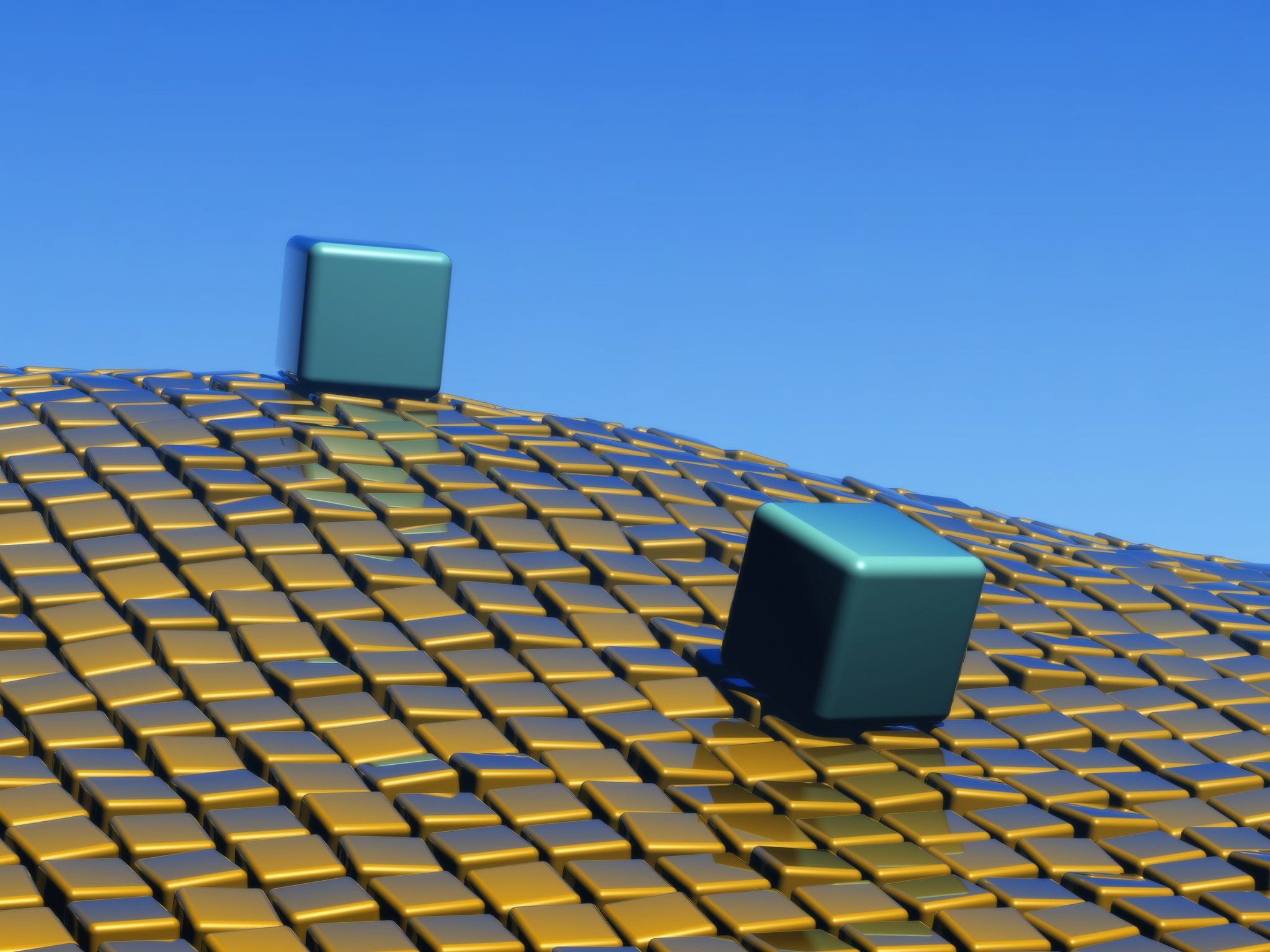blue, cubes, fields