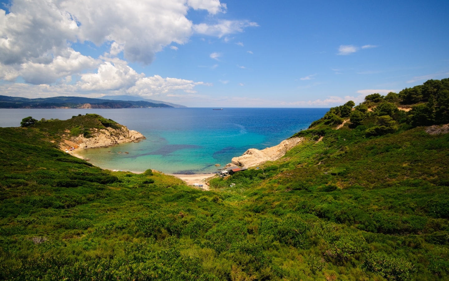 amazing view beach Skiathos,Greece Nature Beaches HD Art, Wide