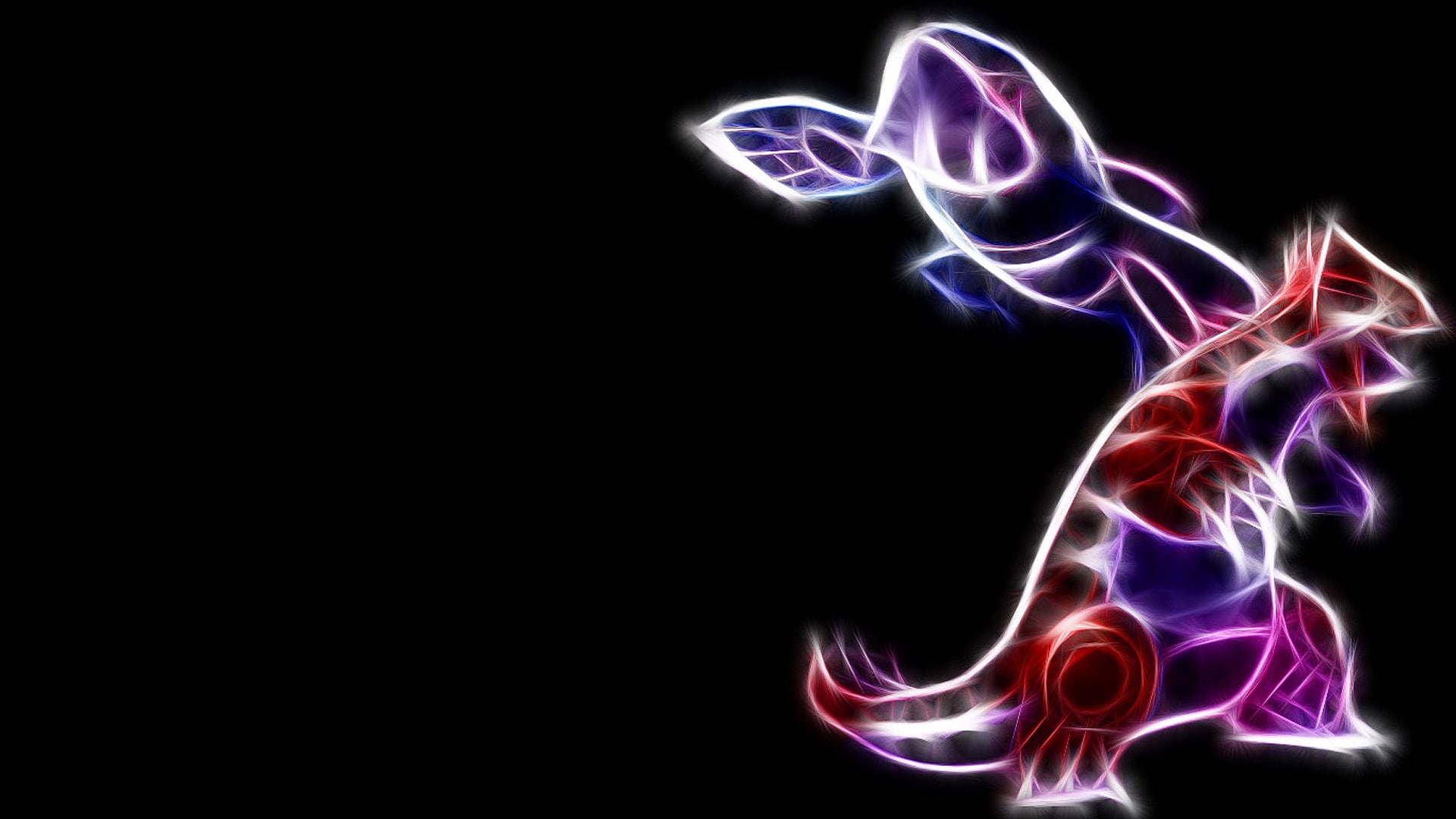 pokemon ruby version, black background, abstract, copy space