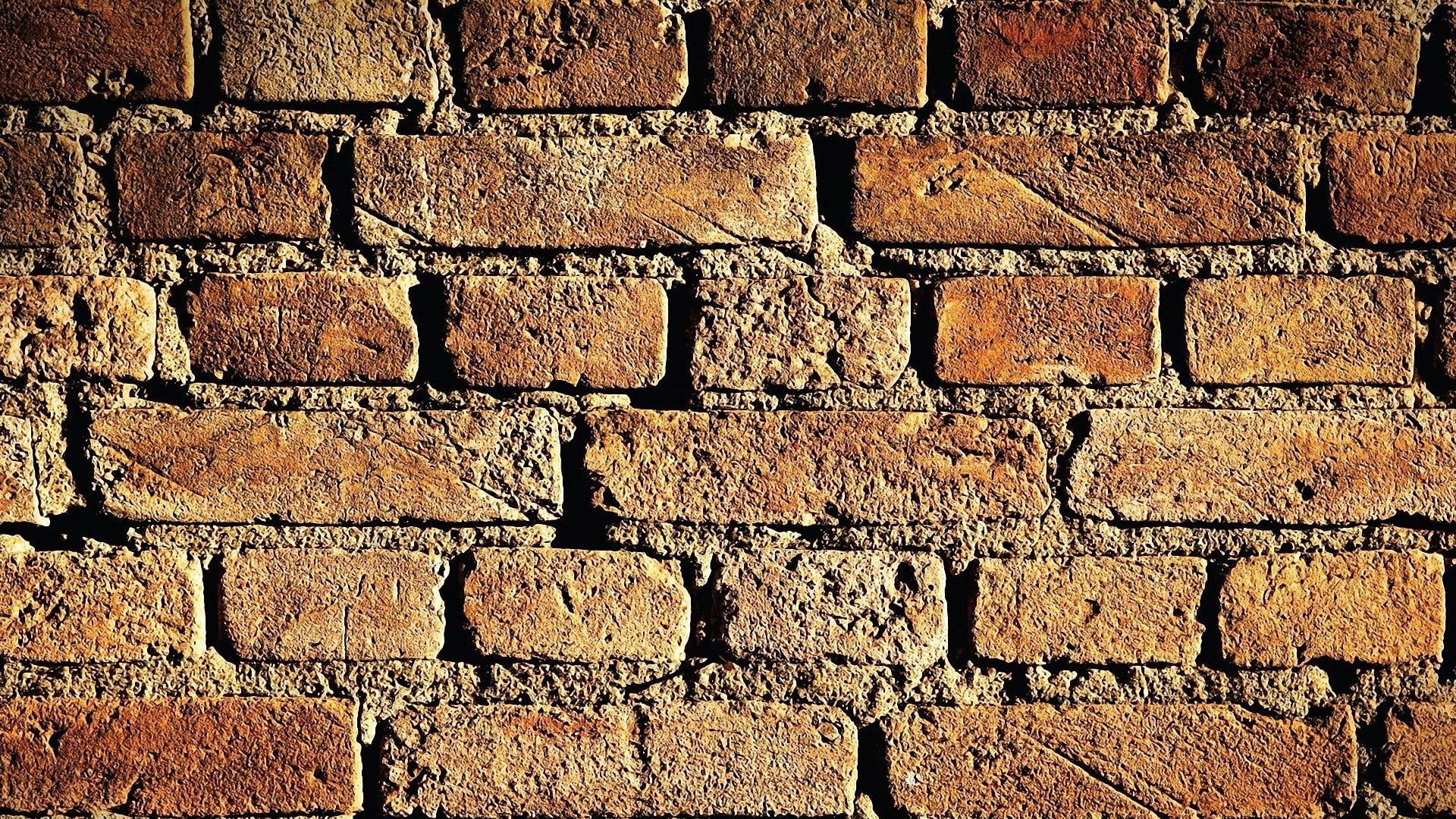 brown brick wall, background, texture, backgrounds, pattern, cement