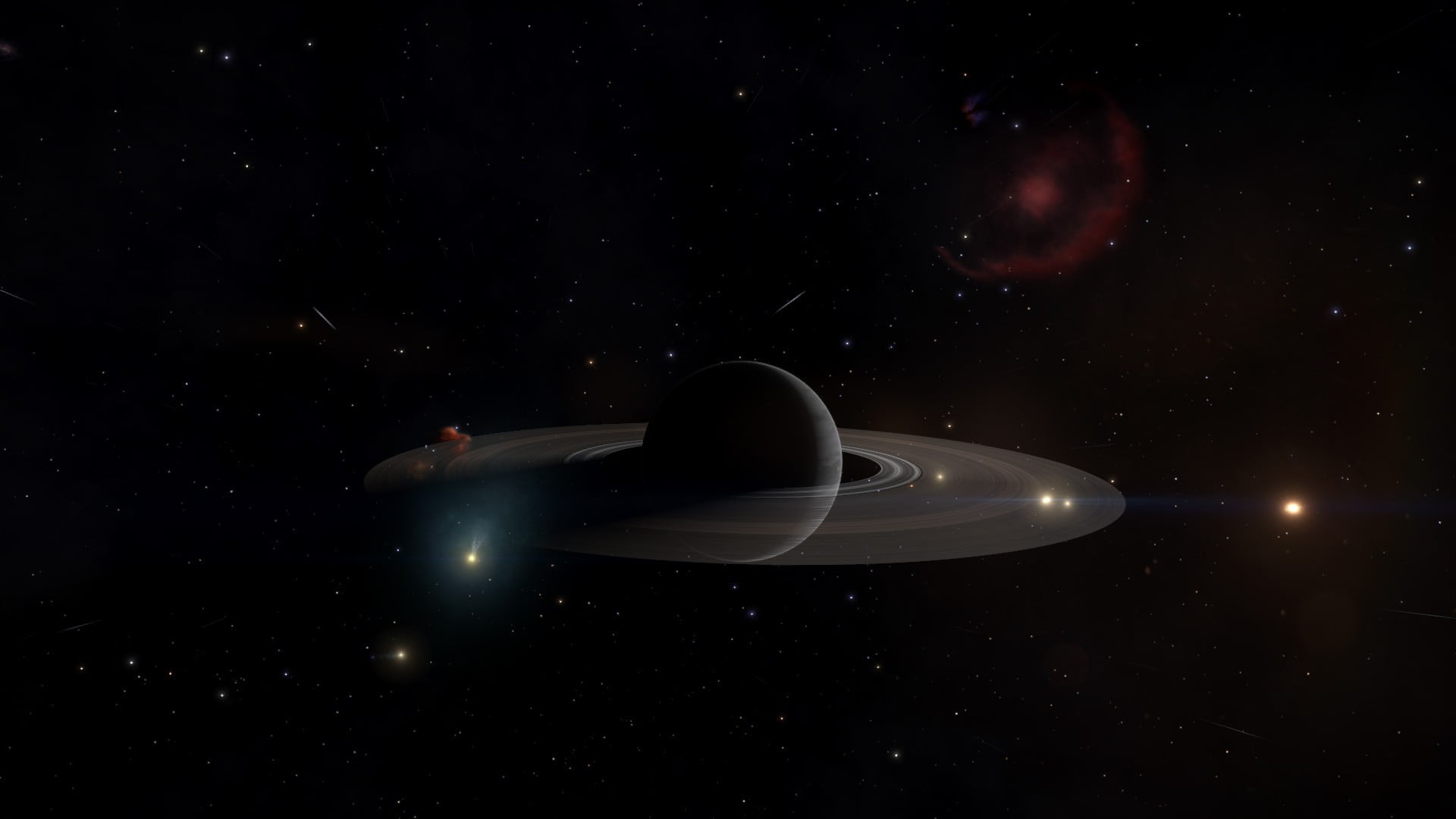 Free download | HD wallpaper: planet Saturn, video games, Elite