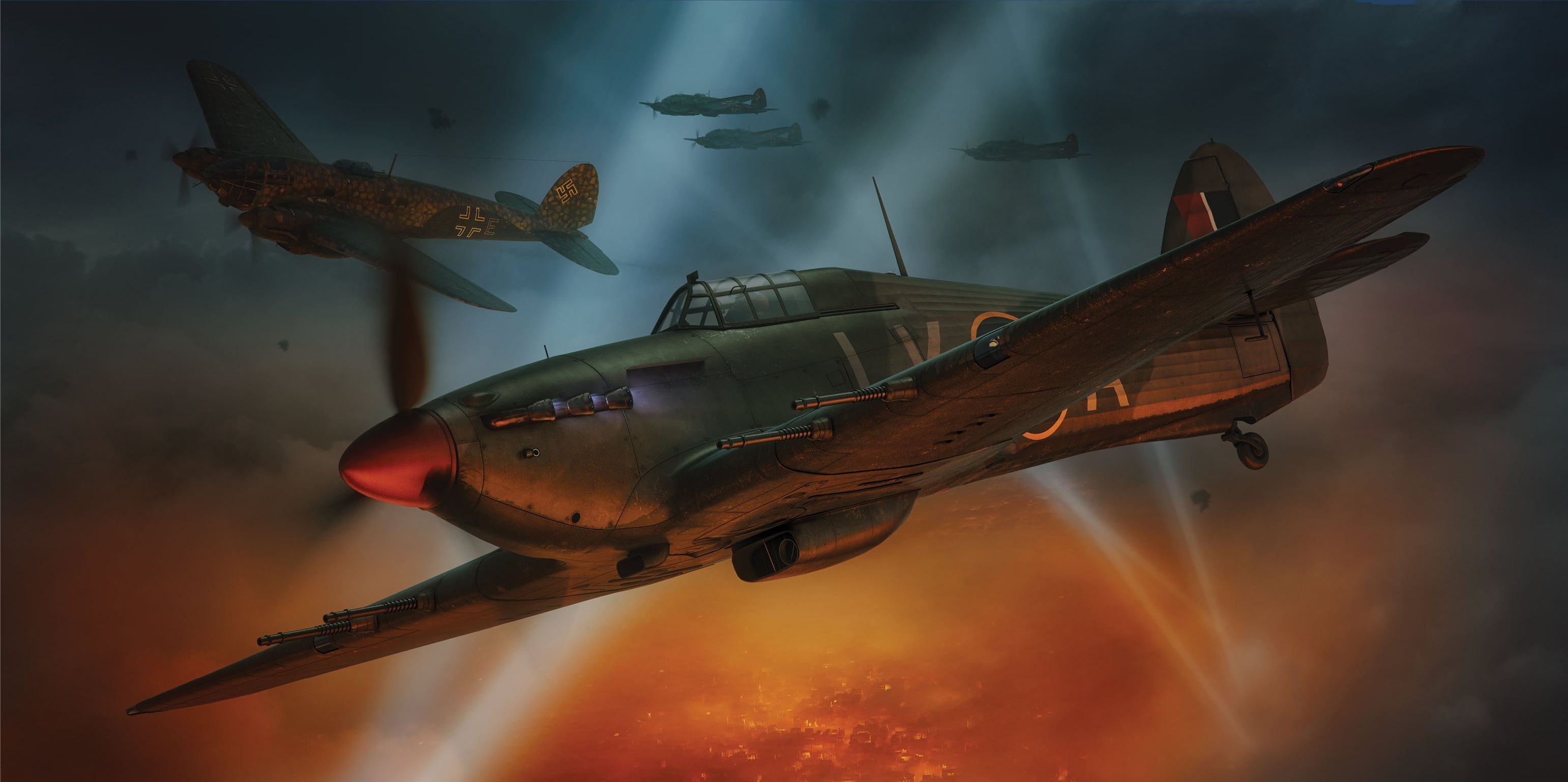 World War II, Royal Airforce, aircraft, airplane, Nightfighter
