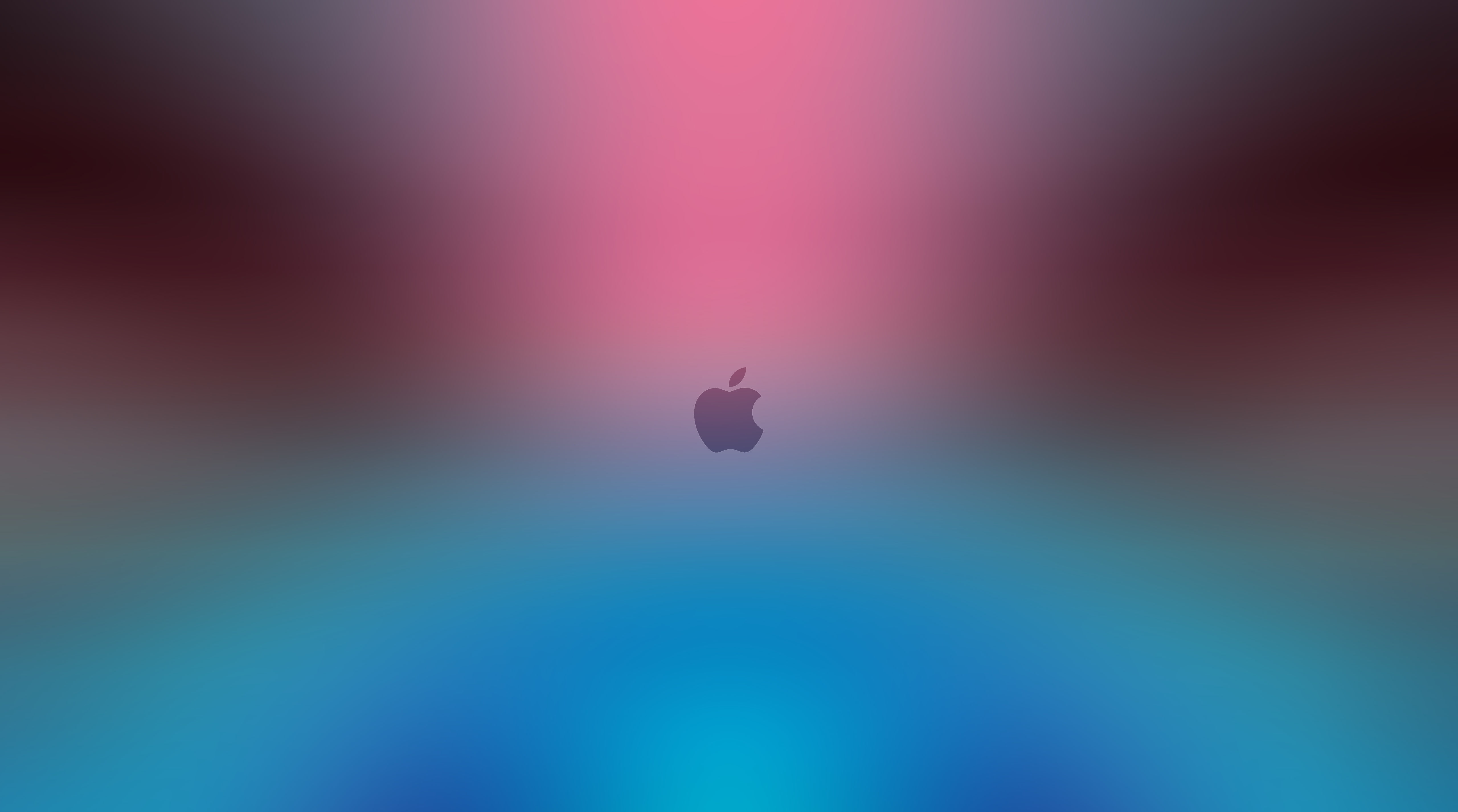 FoMef iCloud Pink-Blue 5K, Apple logo wallpaper, Computers, Mac