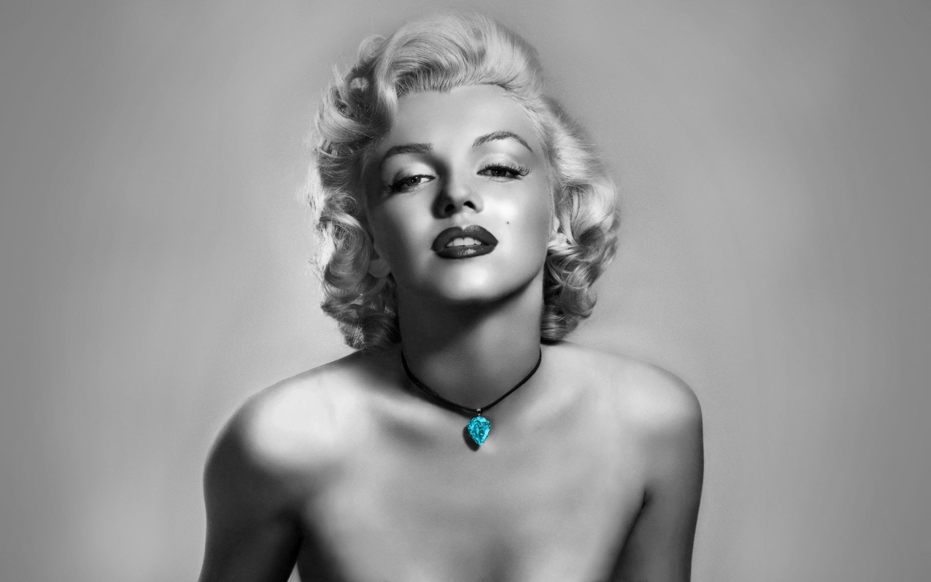 grayscale Marilyn Monroe, Actresses, Blonde, Celebrity, Diamond