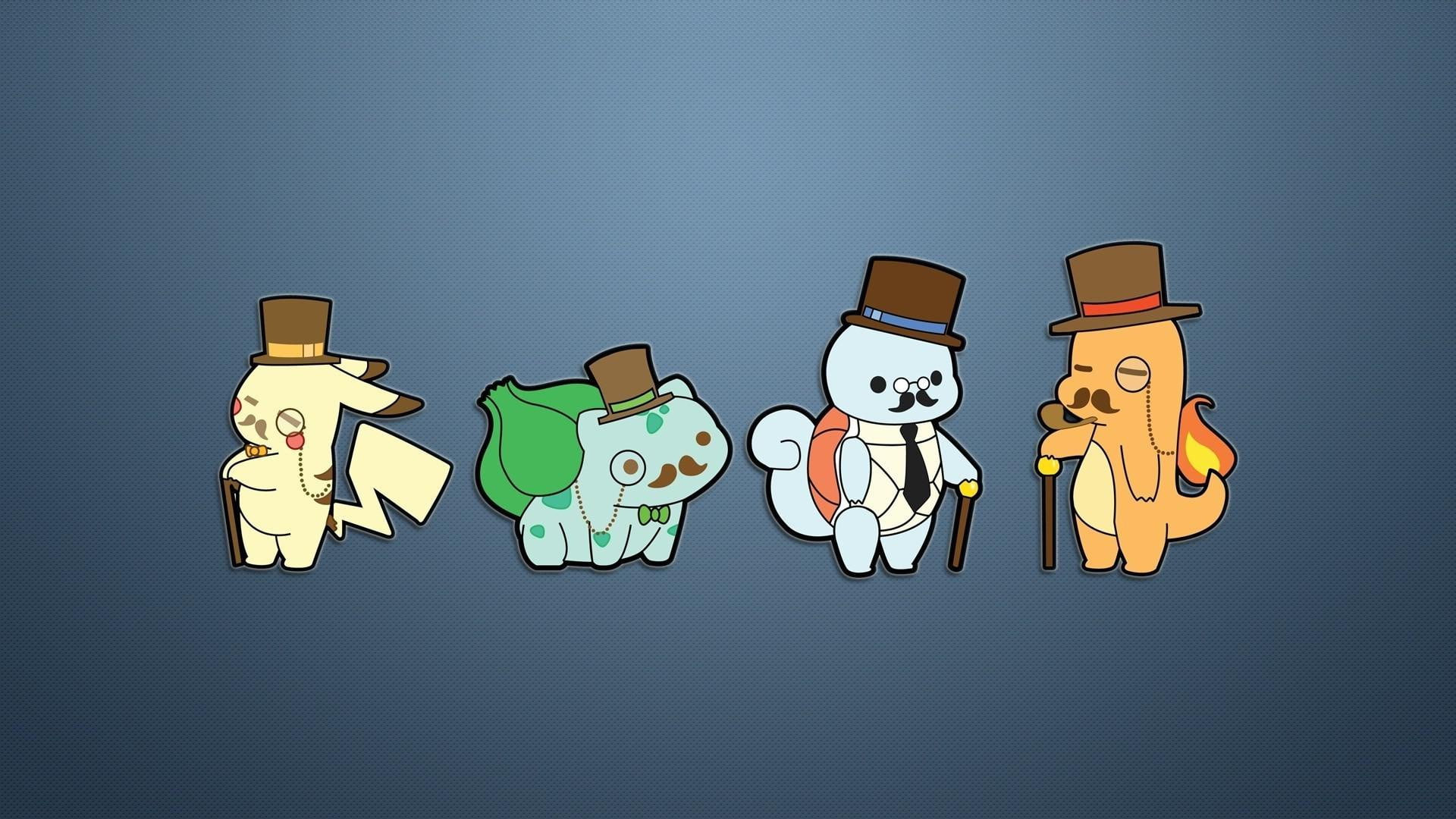 Gentleman Pokemon, pokemon characters, funny, 1920x1080, bulbasaur