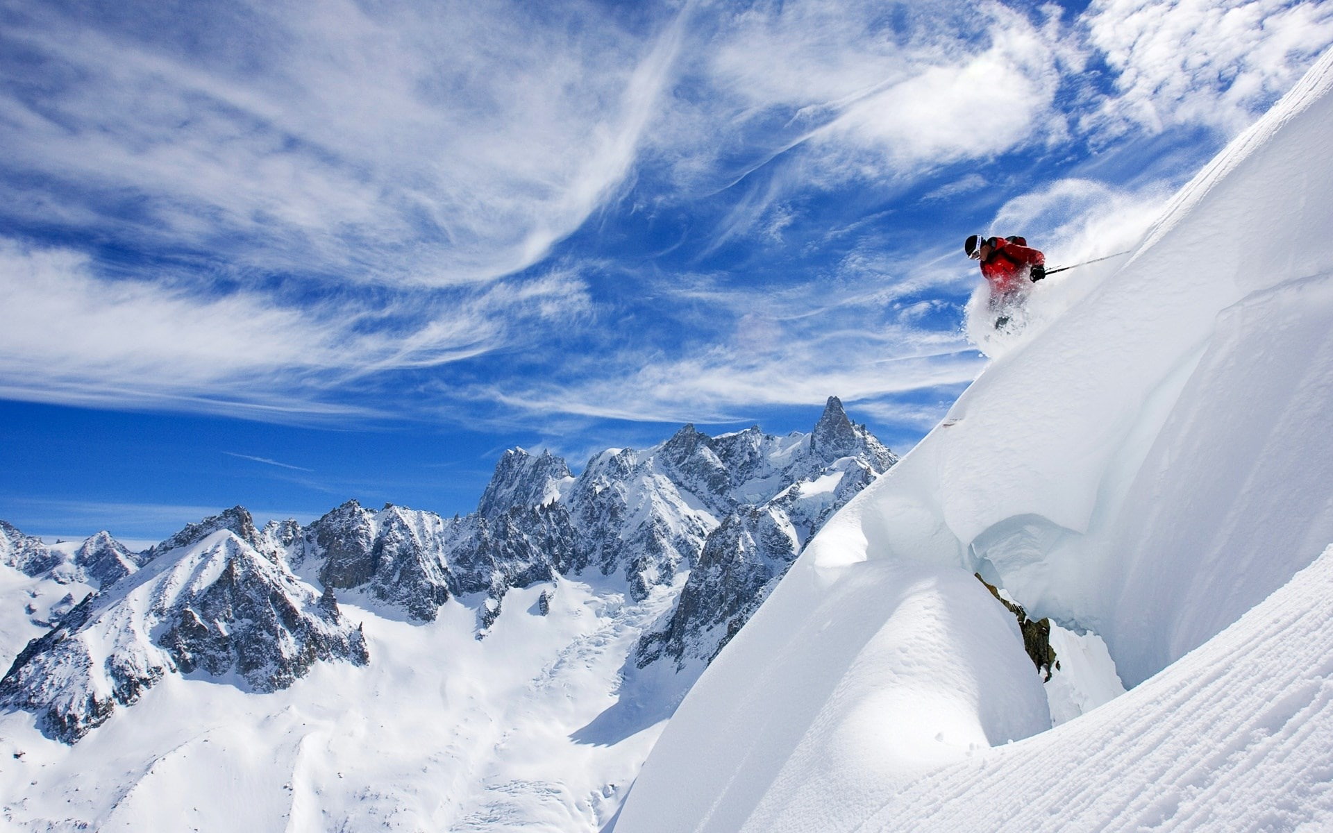 skiing